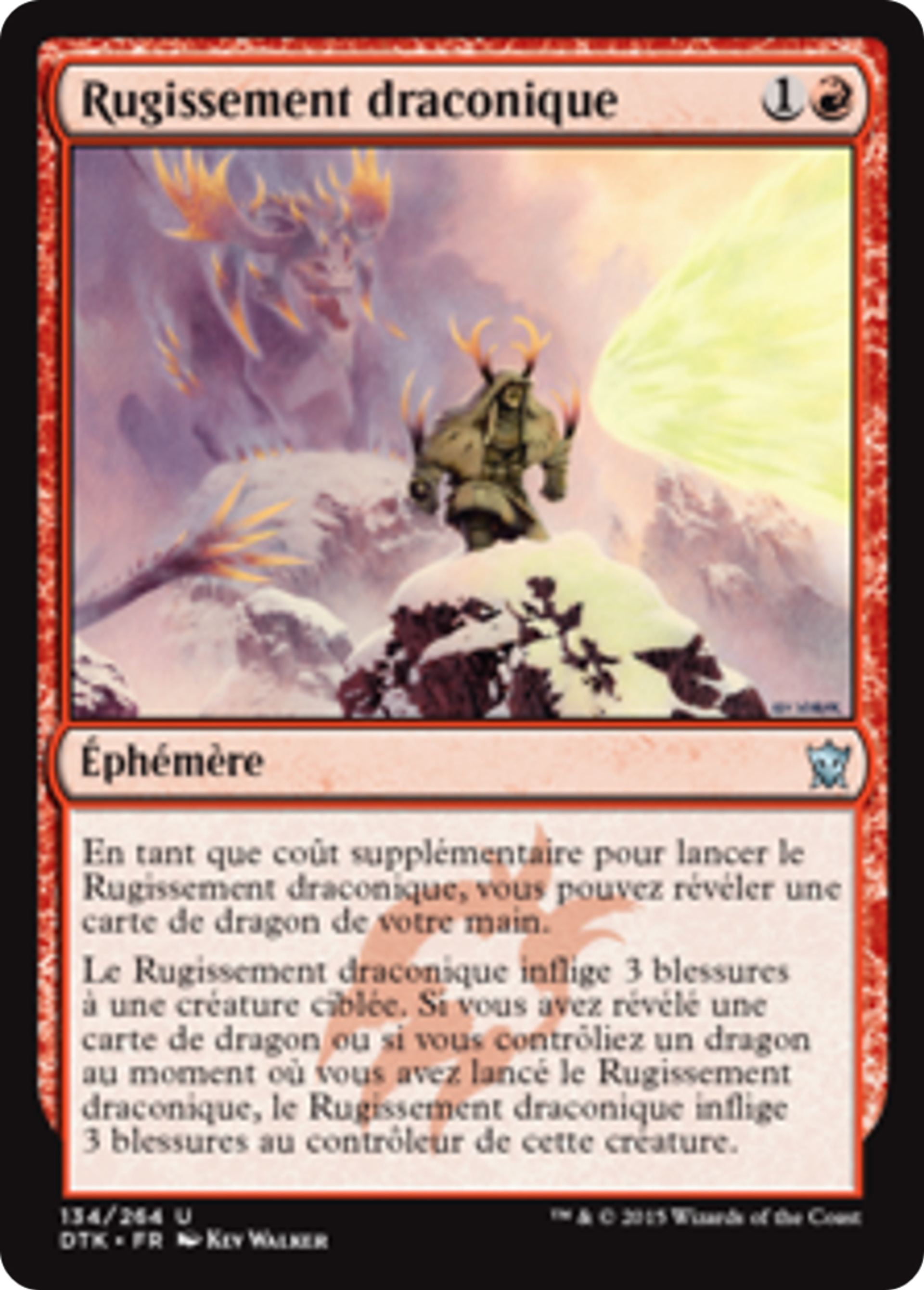 Rugissement draconique — Dragons of Tarkir — Magic: The Gathering