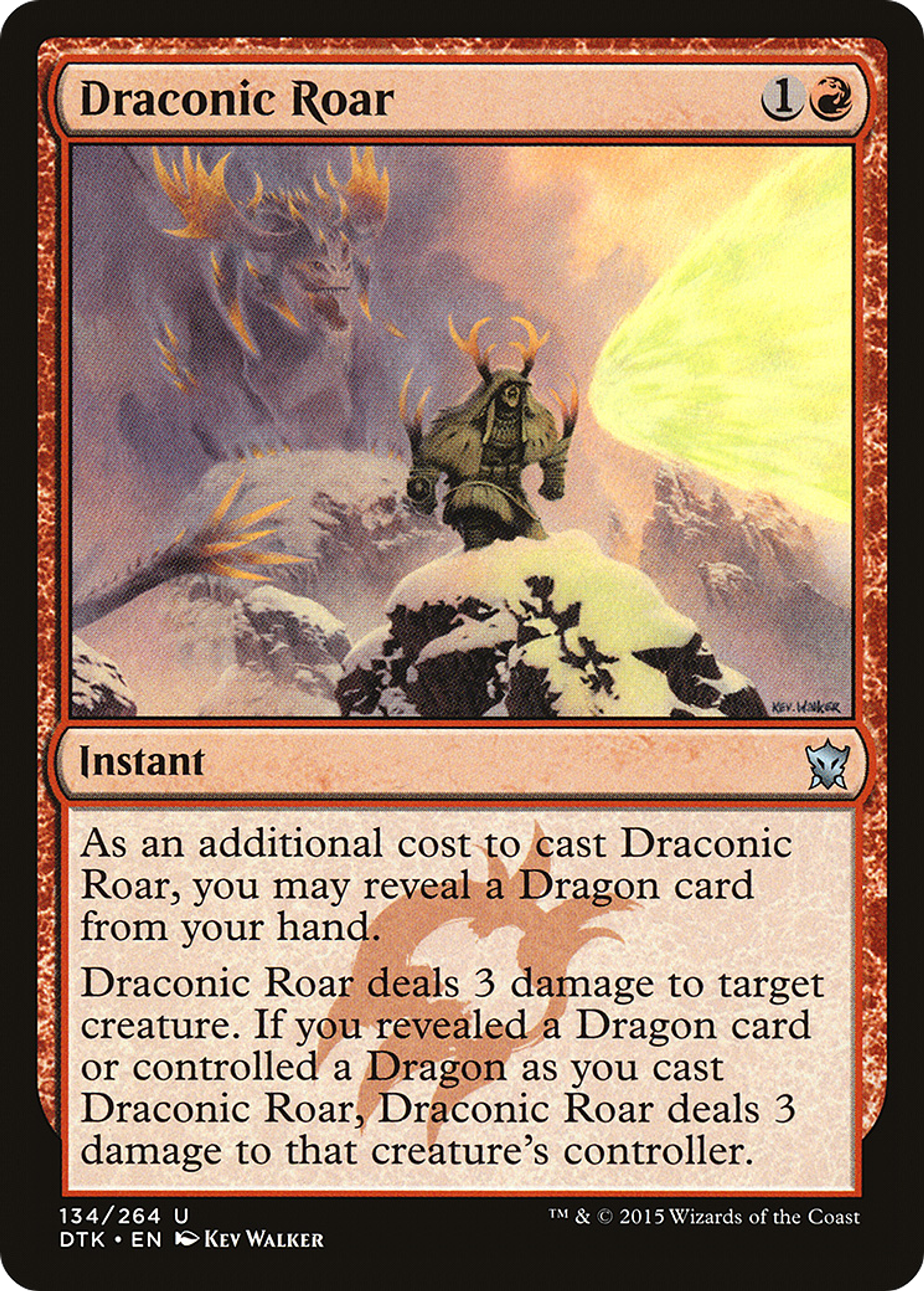 Draconic Roar — Dragons of Tarkir — Magic: The Gathering