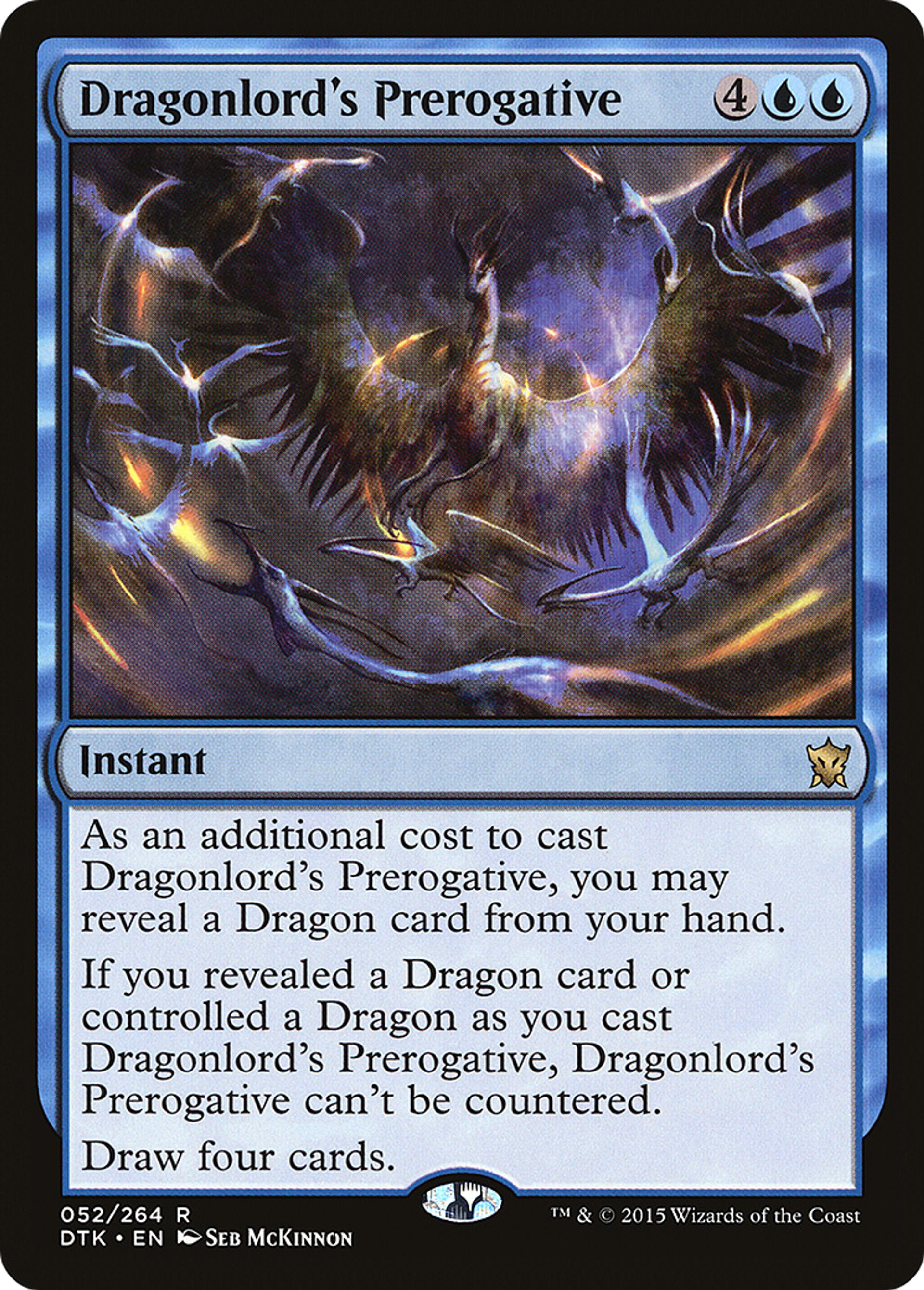 Privilège du seigneur-dragon — Dragons of Tarkir — Magic: The Gathering