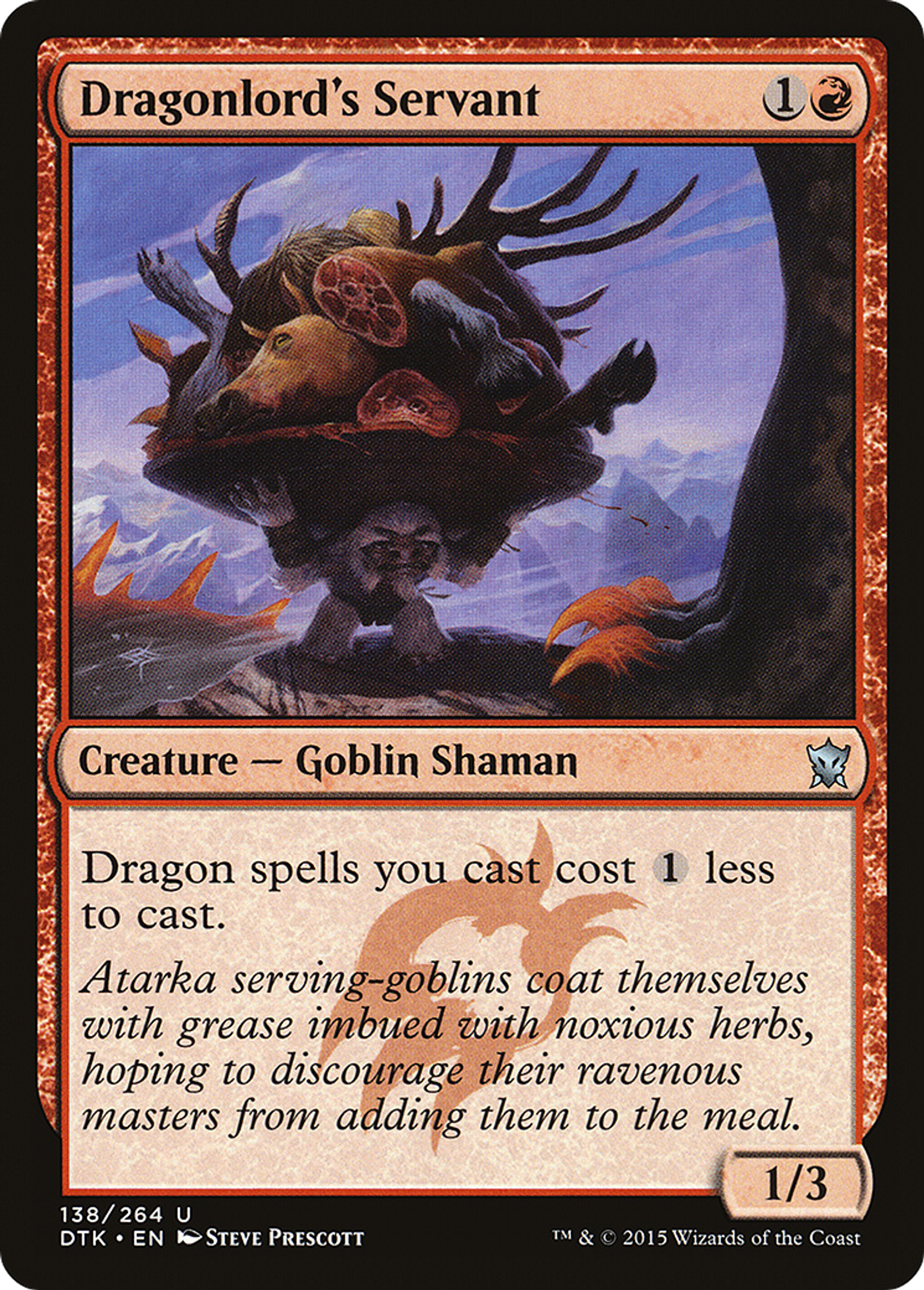 Dragonlord's Servant — Dragons of Tarkir — Magic: The Gathering