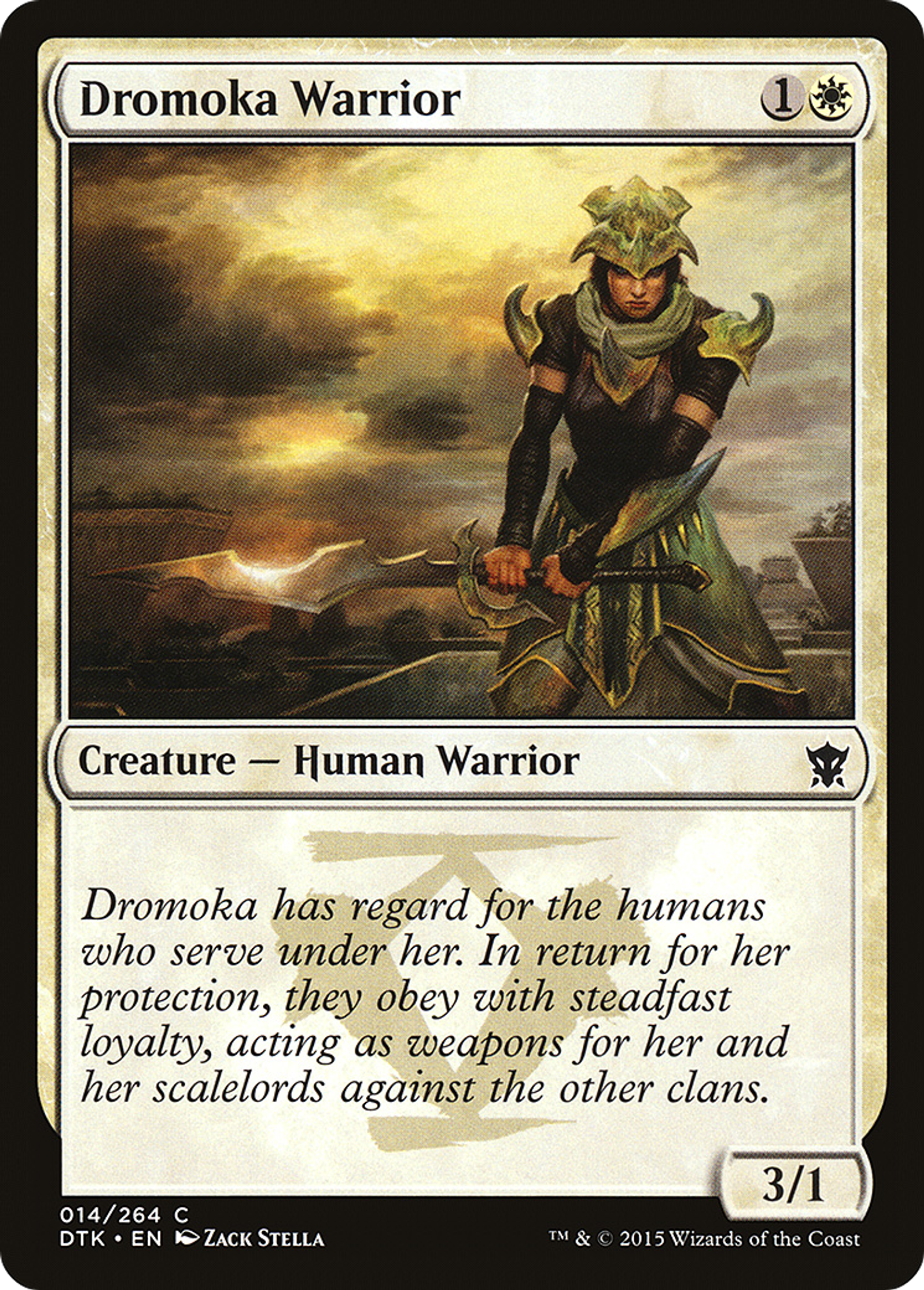 Dromoka Warrior — Dragons of Tarkir — Magic: The Gathering