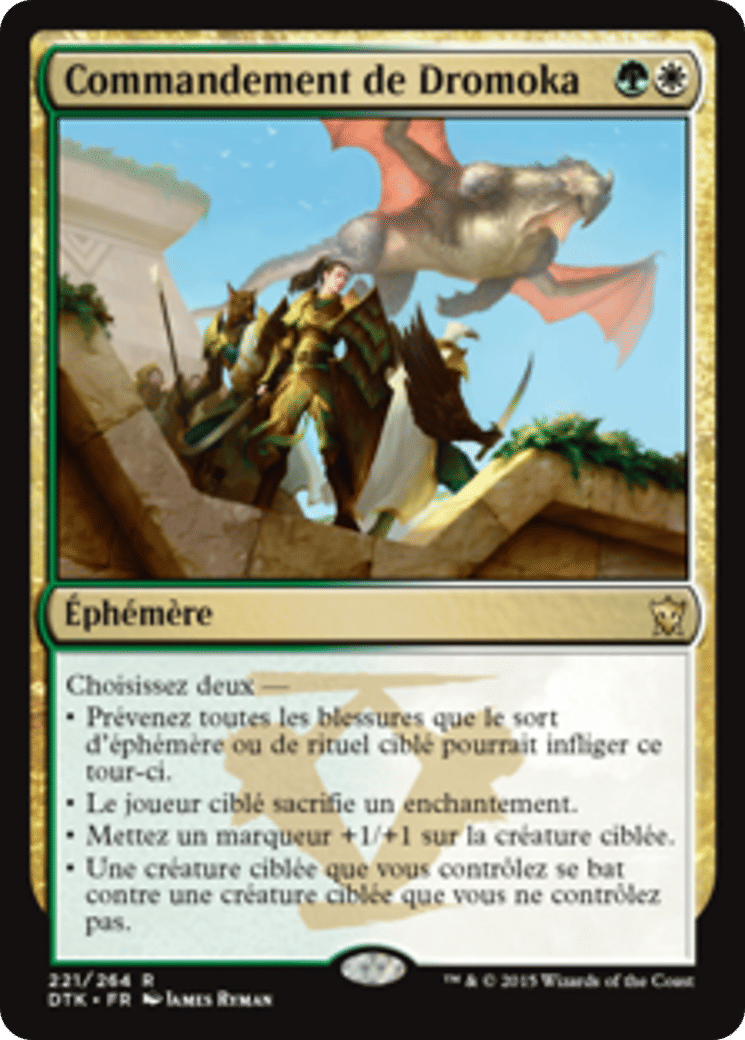 Commandement de Dromoka — Dragons of Tarkir — Magic: The Gathering