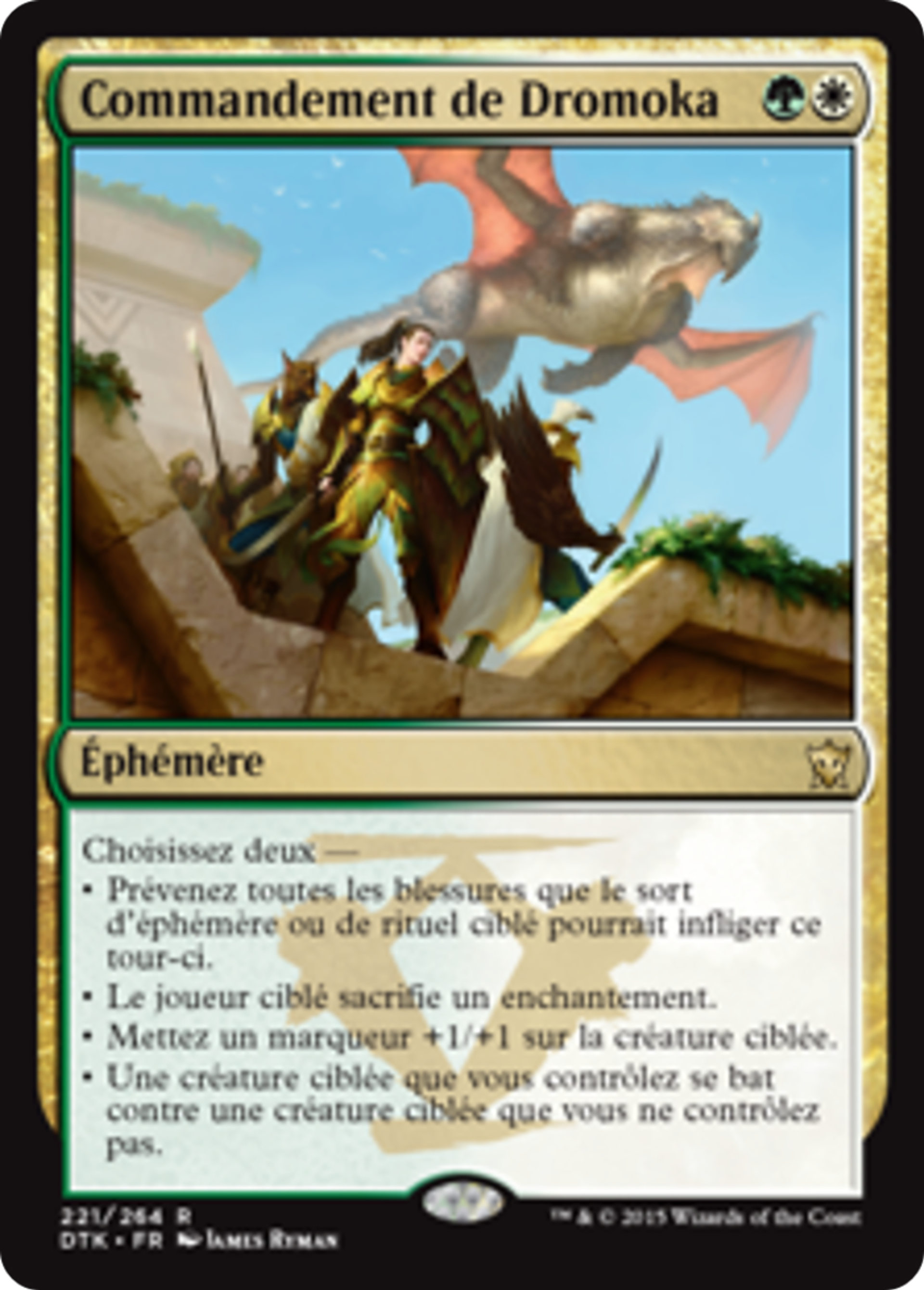 Commandement de Dromoka — Dragons of Tarkir — Magic: The Gathering