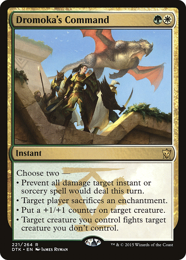 Dromoka's Command — Dragons of Tarkir — Magic: The Gathering