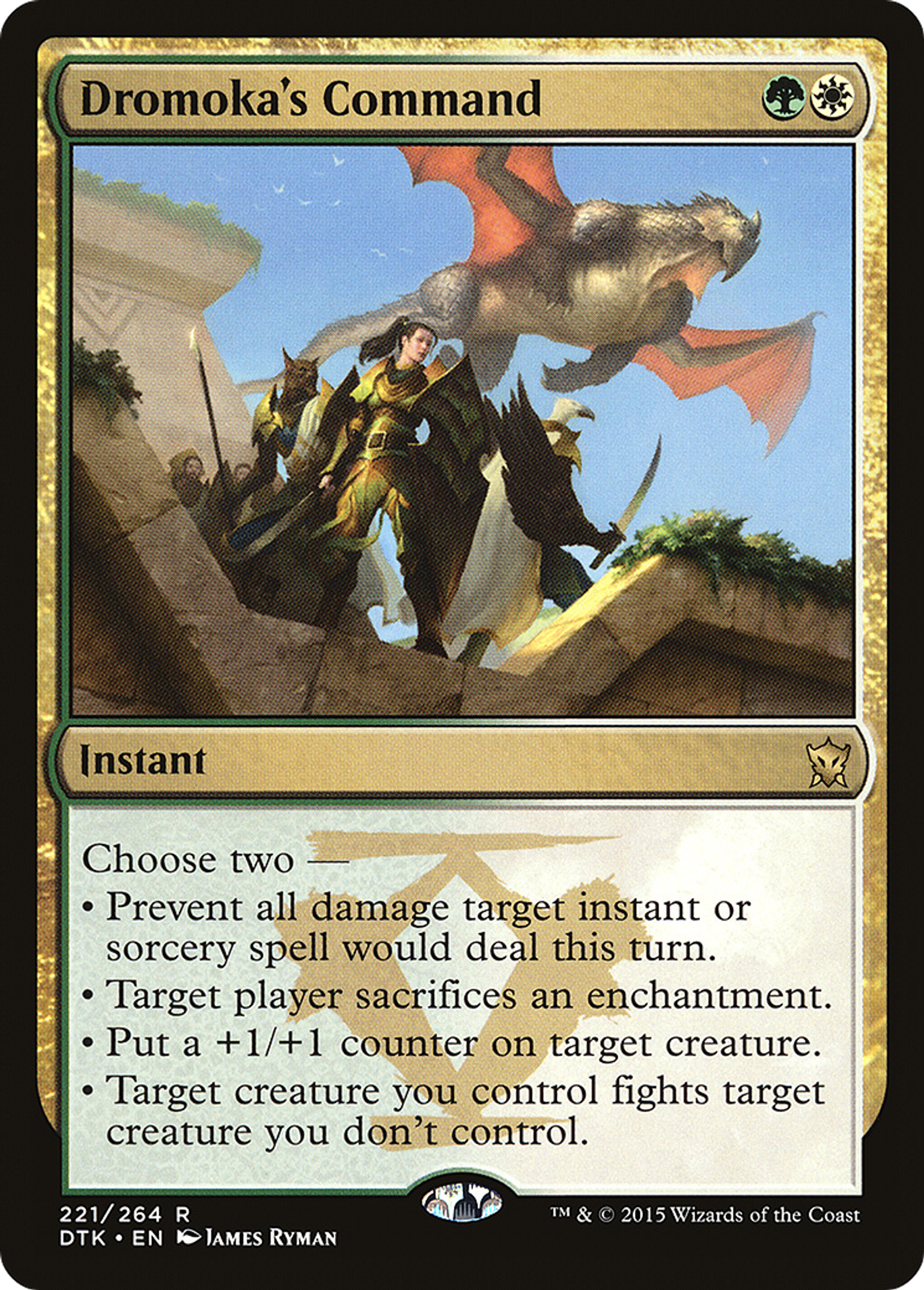 Commandement de Dromoka — Dragons of Tarkir — Magic: The Gathering