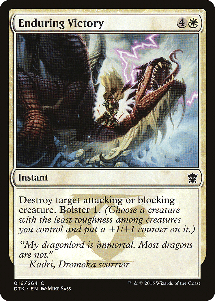 Enduring Victory — Dragons of Tarkir — Magic: The Gathering