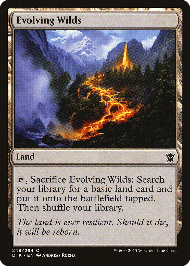 Evolving Wilds — Dragons of Tarkir — Magic: The Gathering