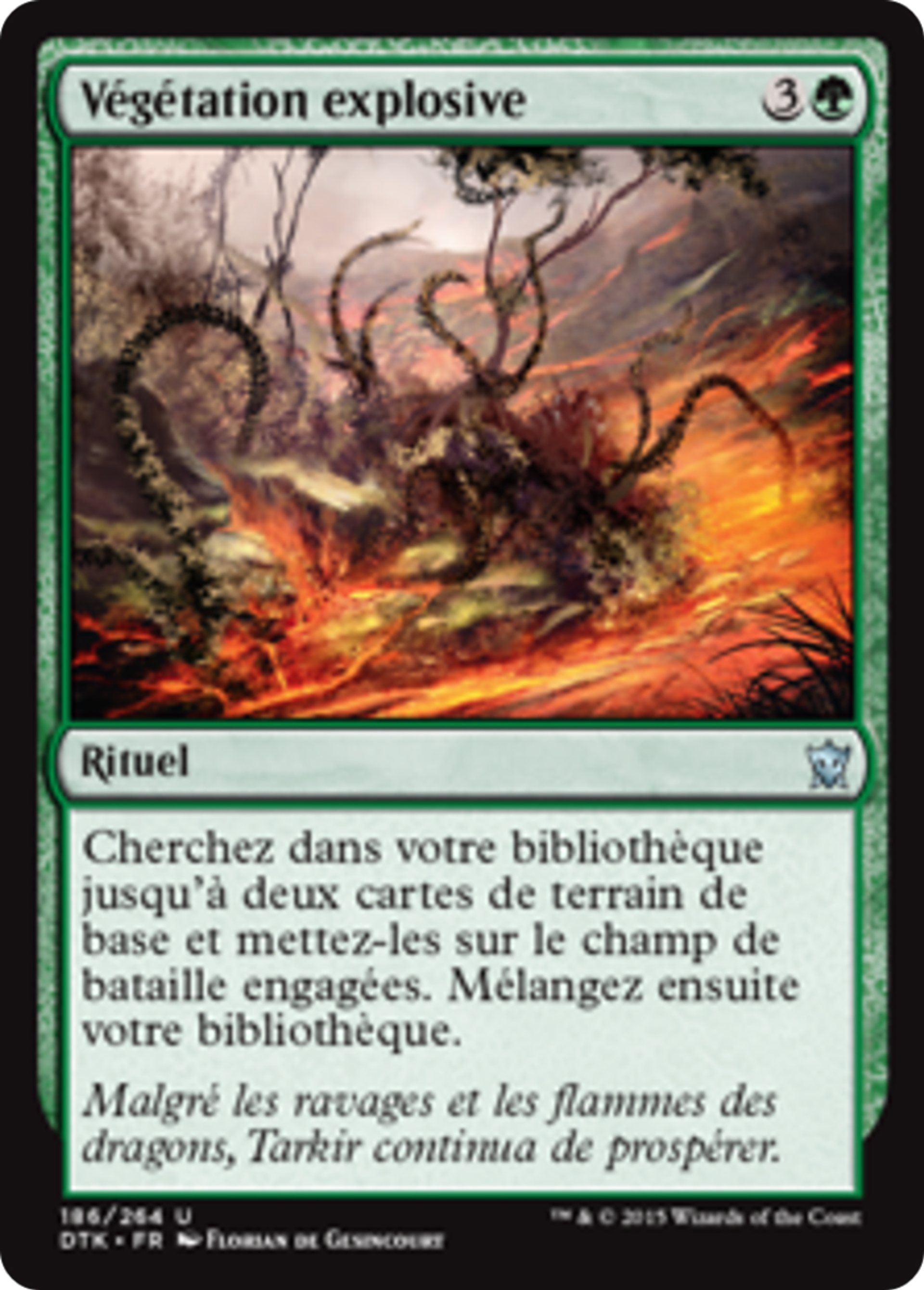 Végétation explosive — Dragons of Tarkir — Magic: The Gathering