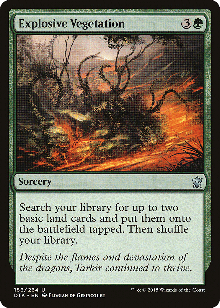 Explosive Vegetation — Dragons of Tarkir — Magic: The Gathering