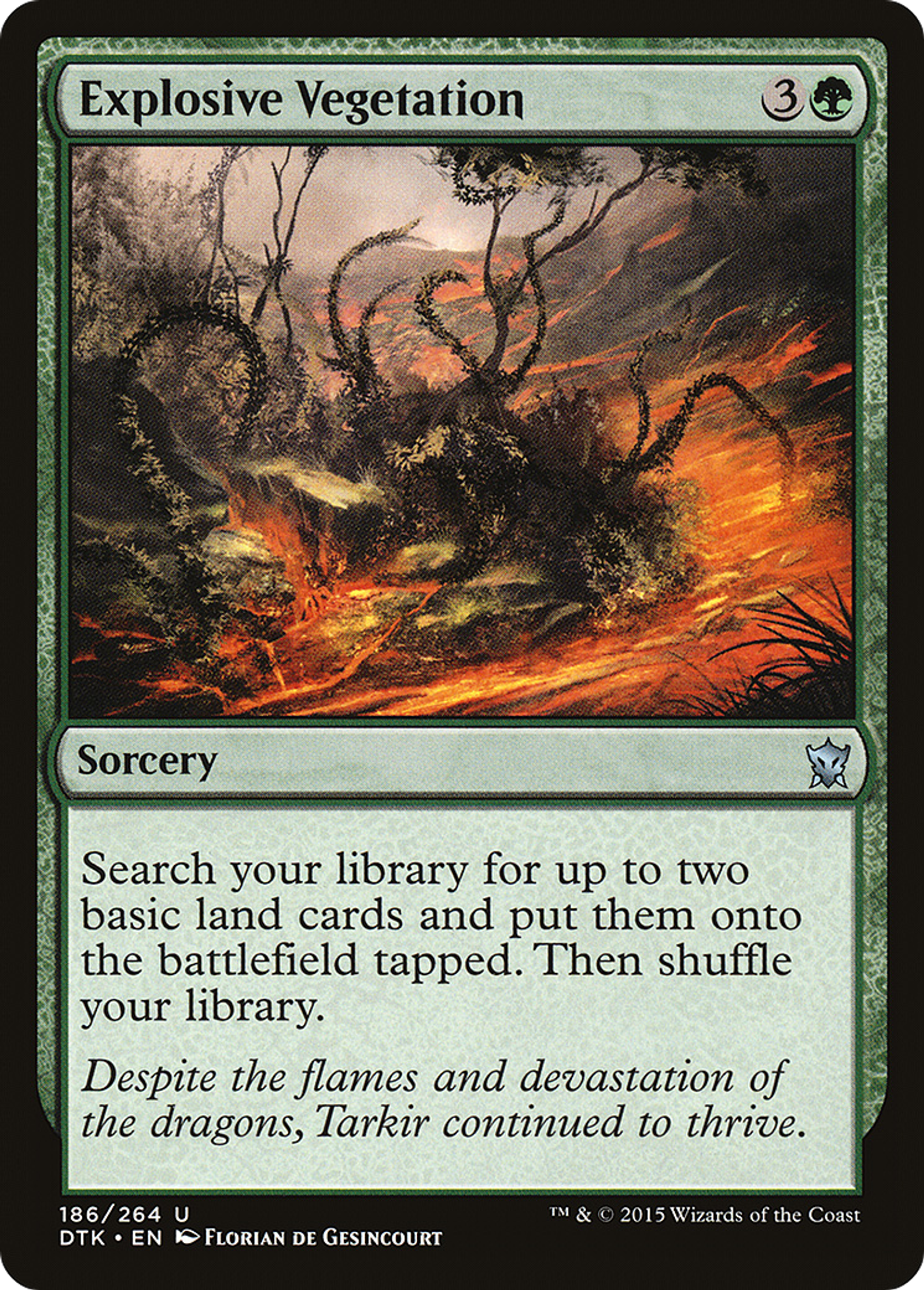 Végétation explosive — Dragons of Tarkir — Magic: The Gathering