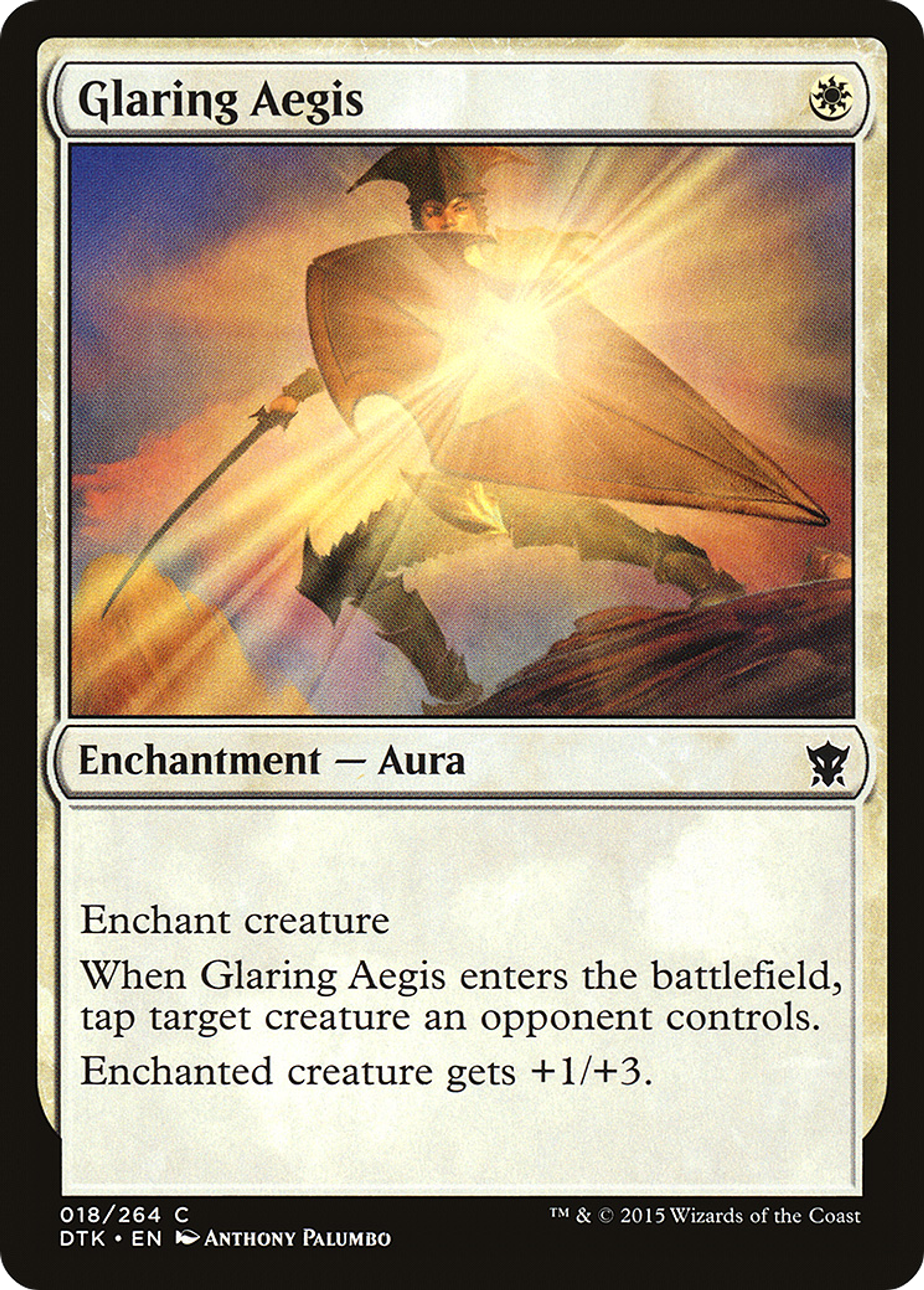 Glaring Aegis — Dragons of Tarkir — Magic: The Gathering