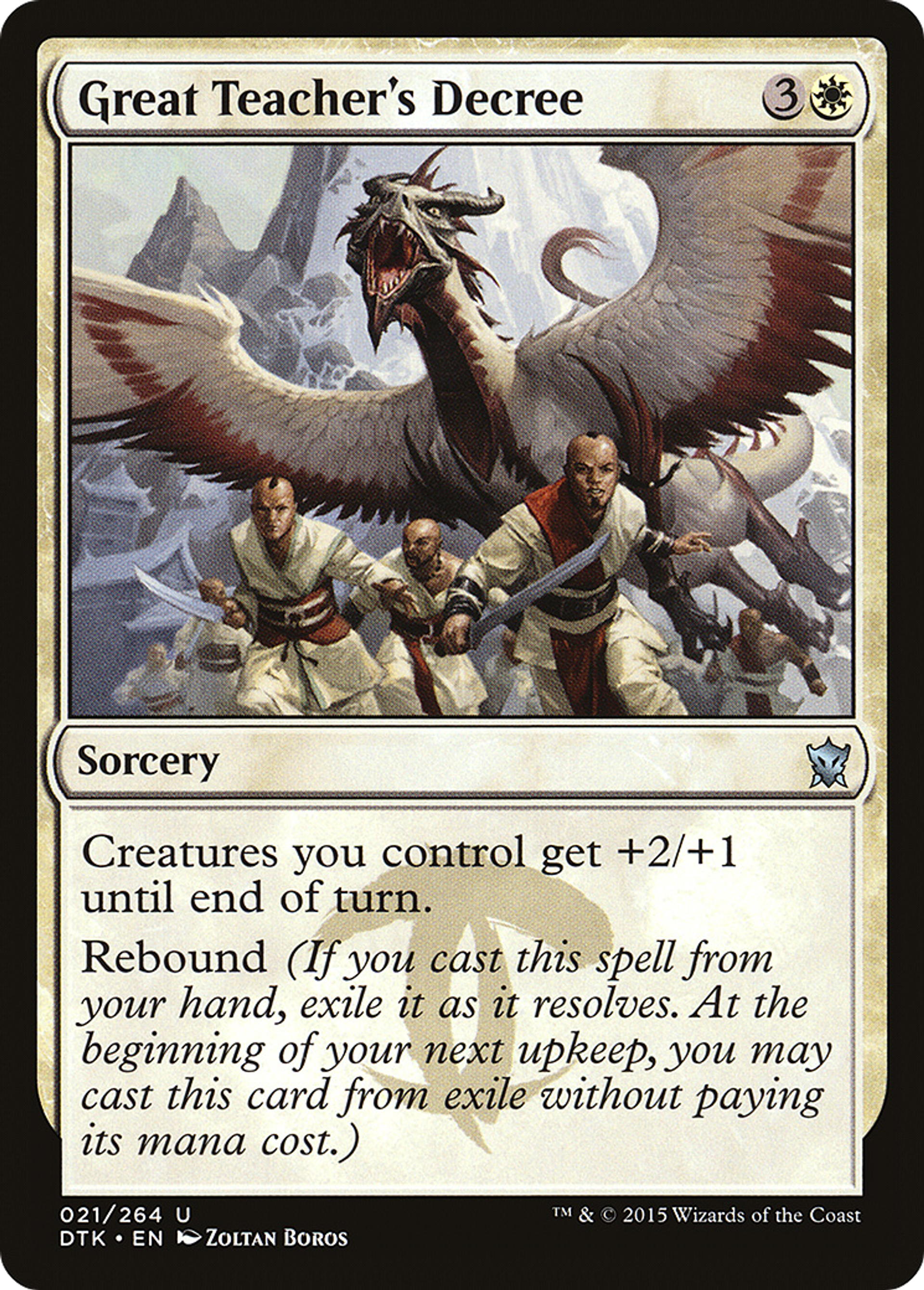 Décret du Grand précepteur — Dragons of Tarkir — Magic: The Gathering