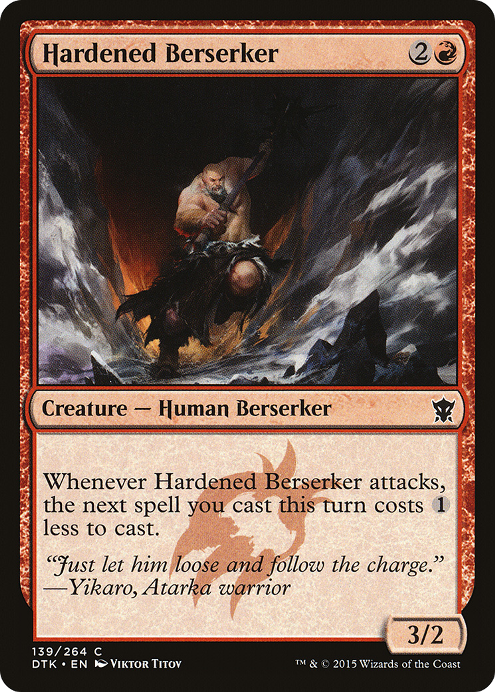 Berserker endurci — Dragons of Tarkir — Magic: The Gathering