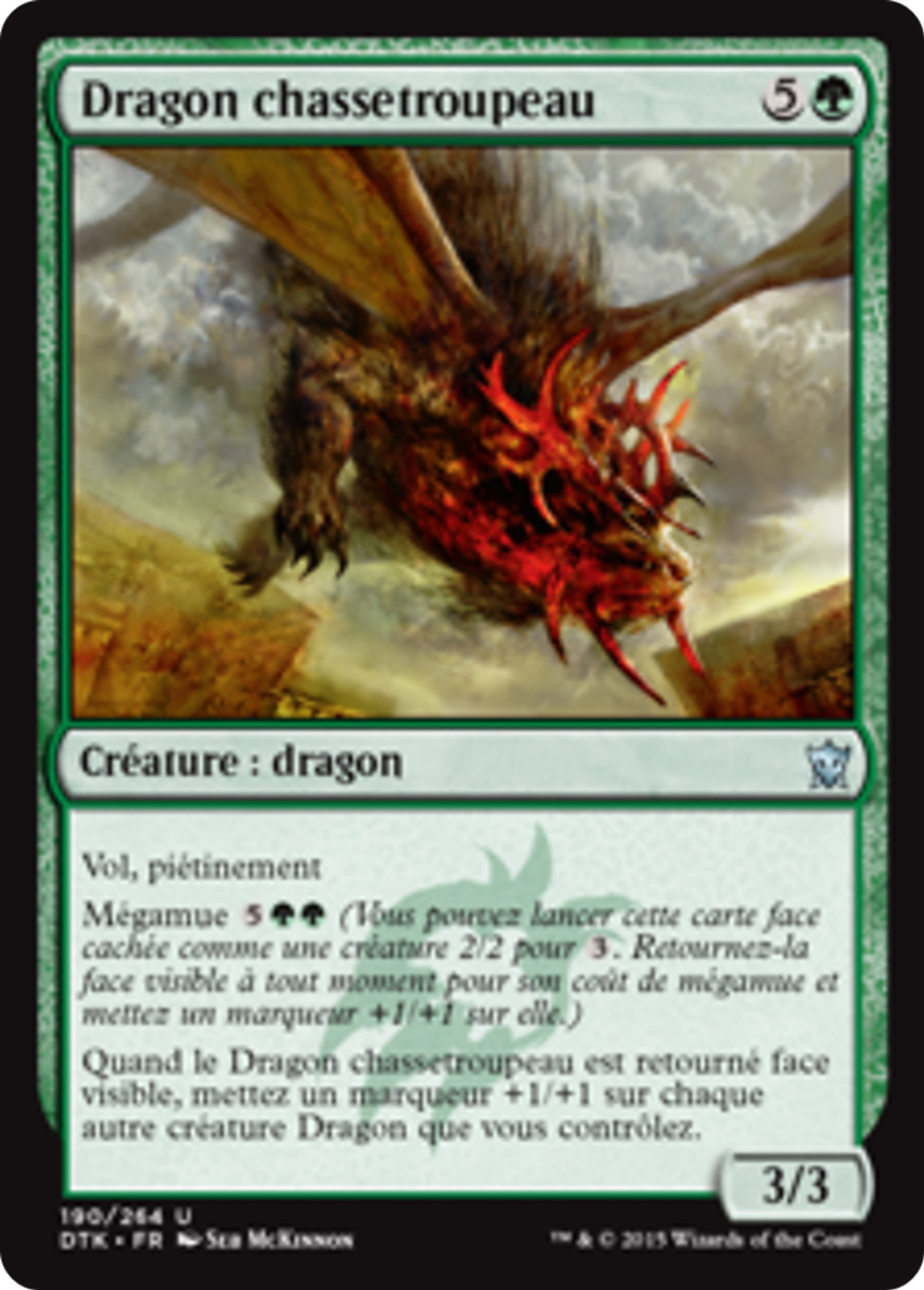 Dragon chassetroupeau — Dragons of Tarkir — Magic: The Gathering