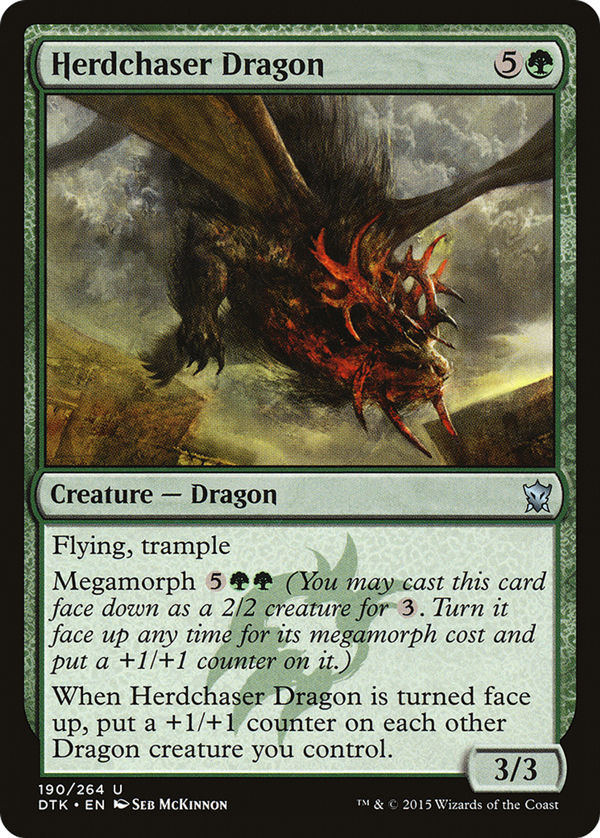 Dragon chassetroupeau — Dragons of Tarkir — Magic: The Gathering