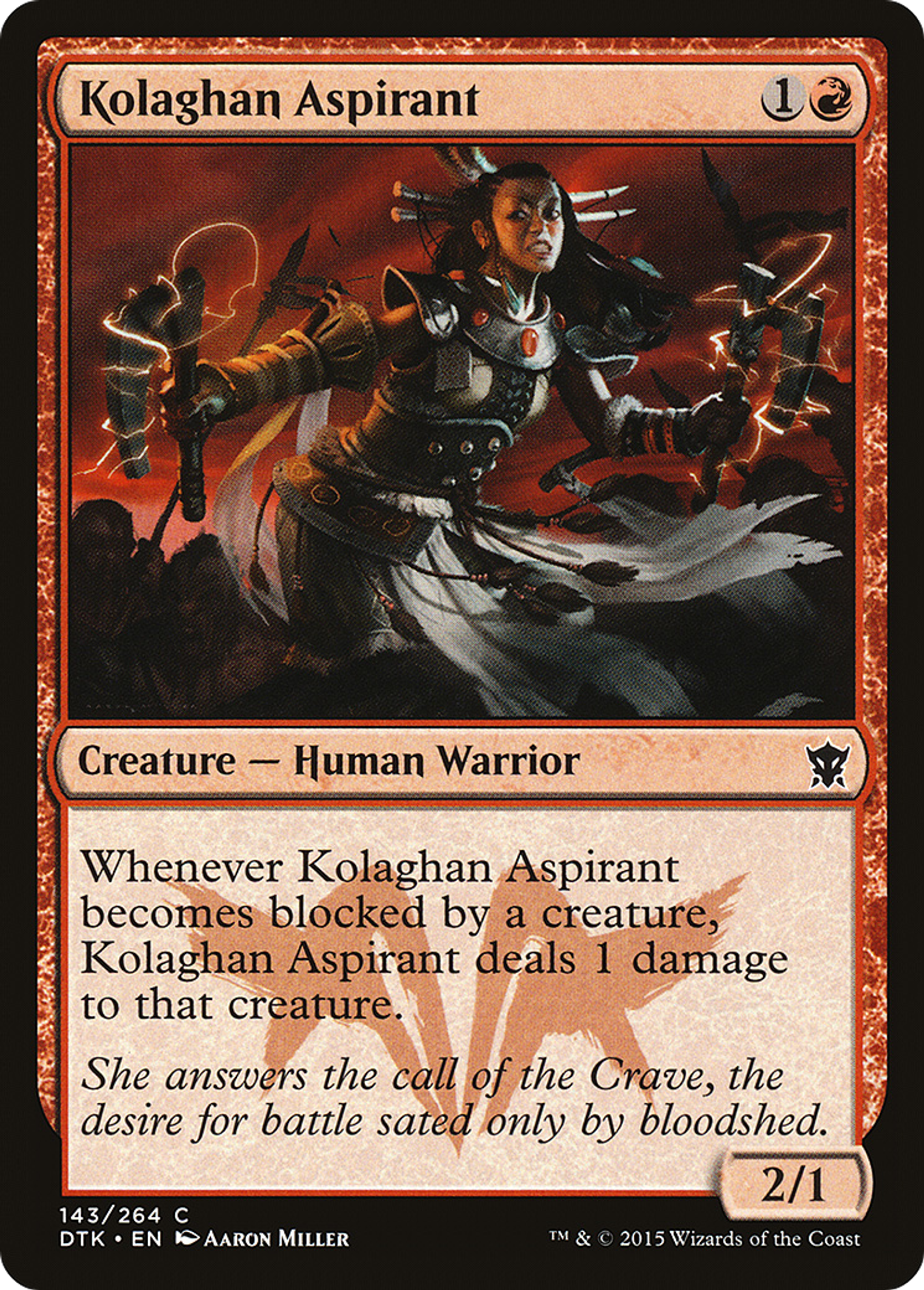 Aspirante de Kolaghan — Dragons of Tarkir — Magic: The Gathering