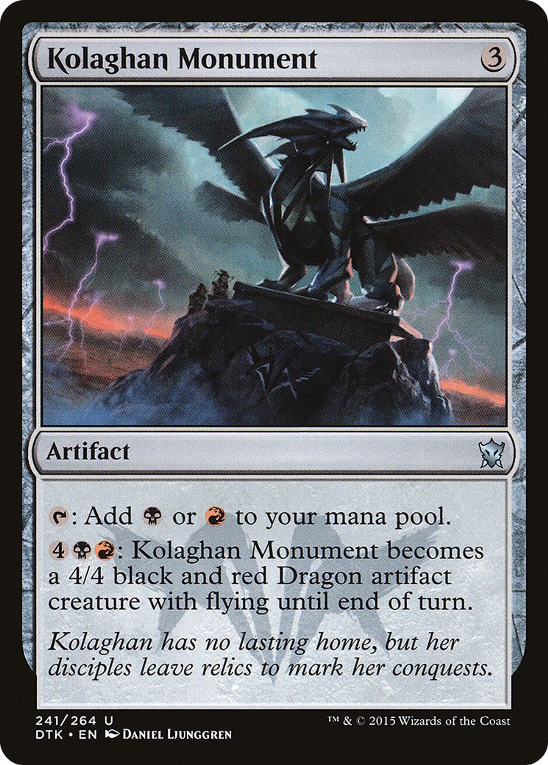 Monument de Kolaghan — Dragons of Tarkir — Magic: The Gathering