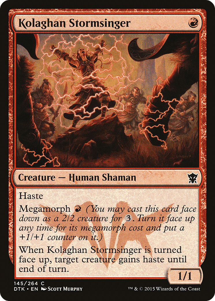 Kolaghan Stormsinger — Dragons of Tarkir — Magic: The Gathering