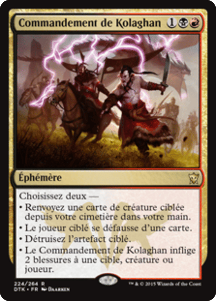 Commandement de Kolaghan — Dragons of Tarkir — Magic: The Gathering