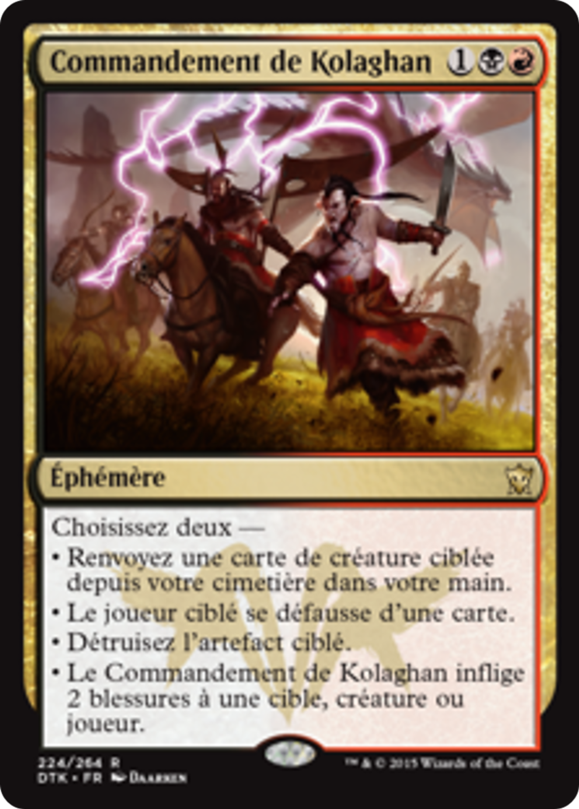Commandement de Kolaghan — Dragons of Tarkir — Magic: The Gathering