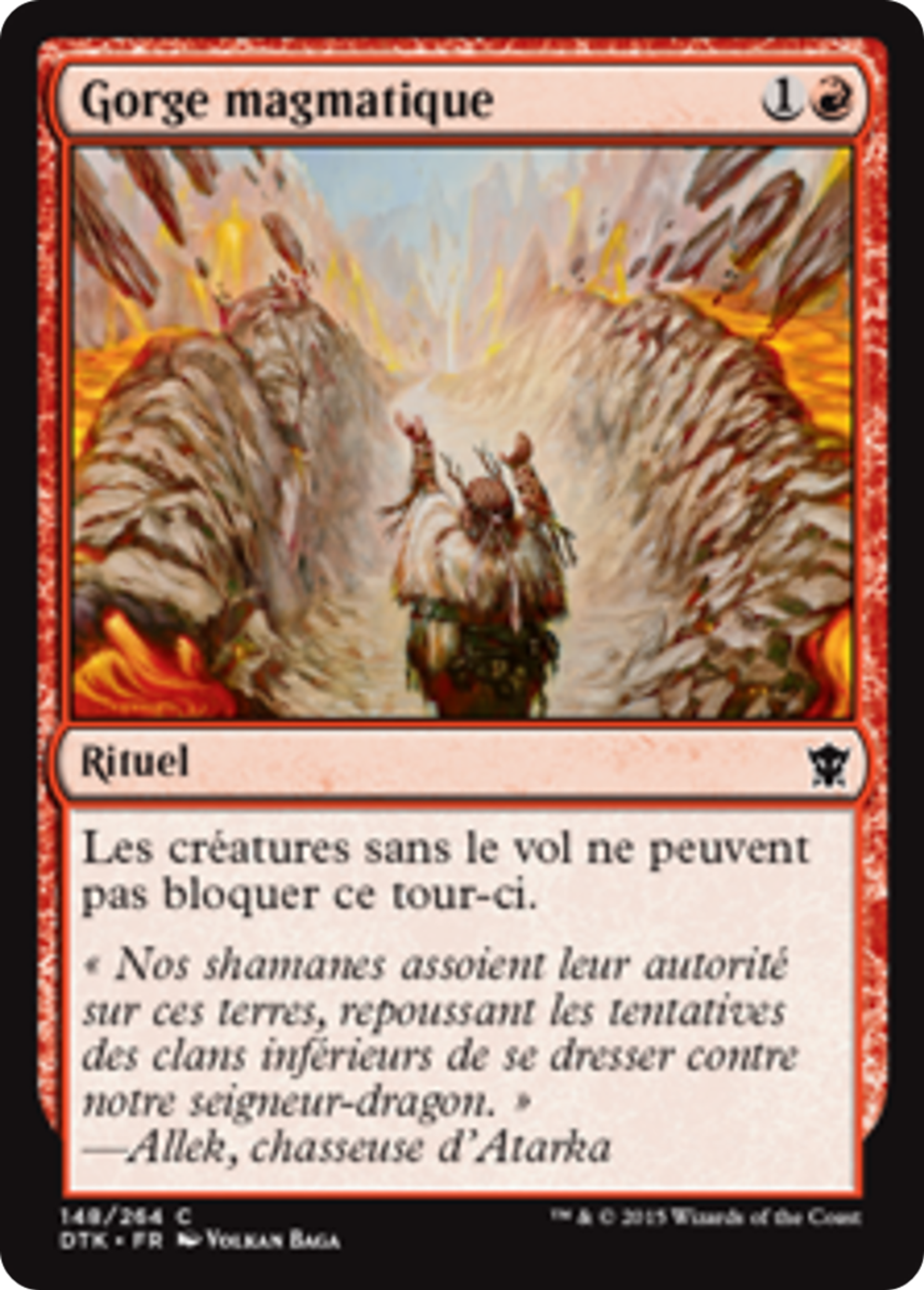Gorge magmatique — Dragons of Tarkir — Magic: The Gathering