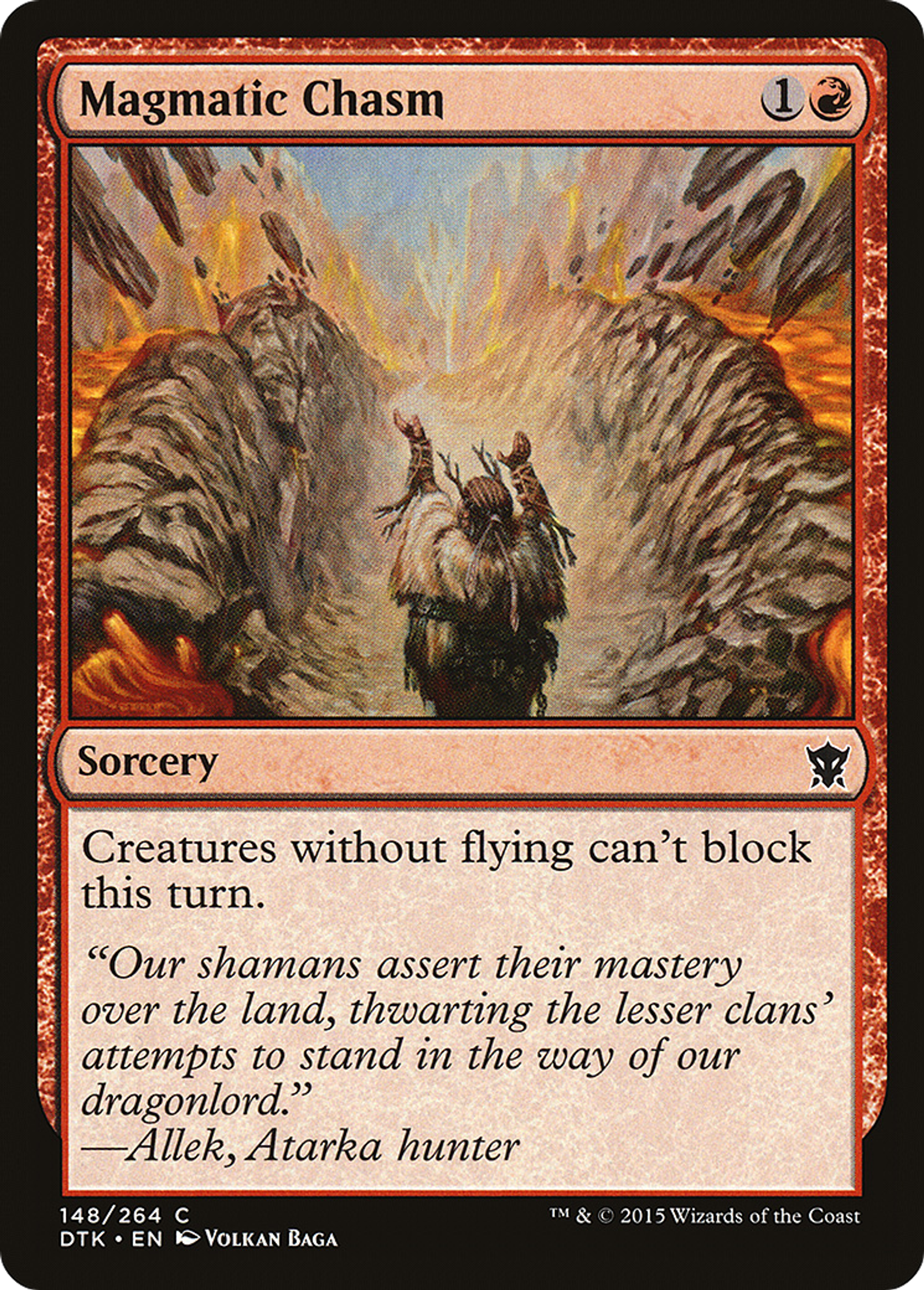 Gorge magmatique — Dragons of Tarkir — Magic: The Gathering