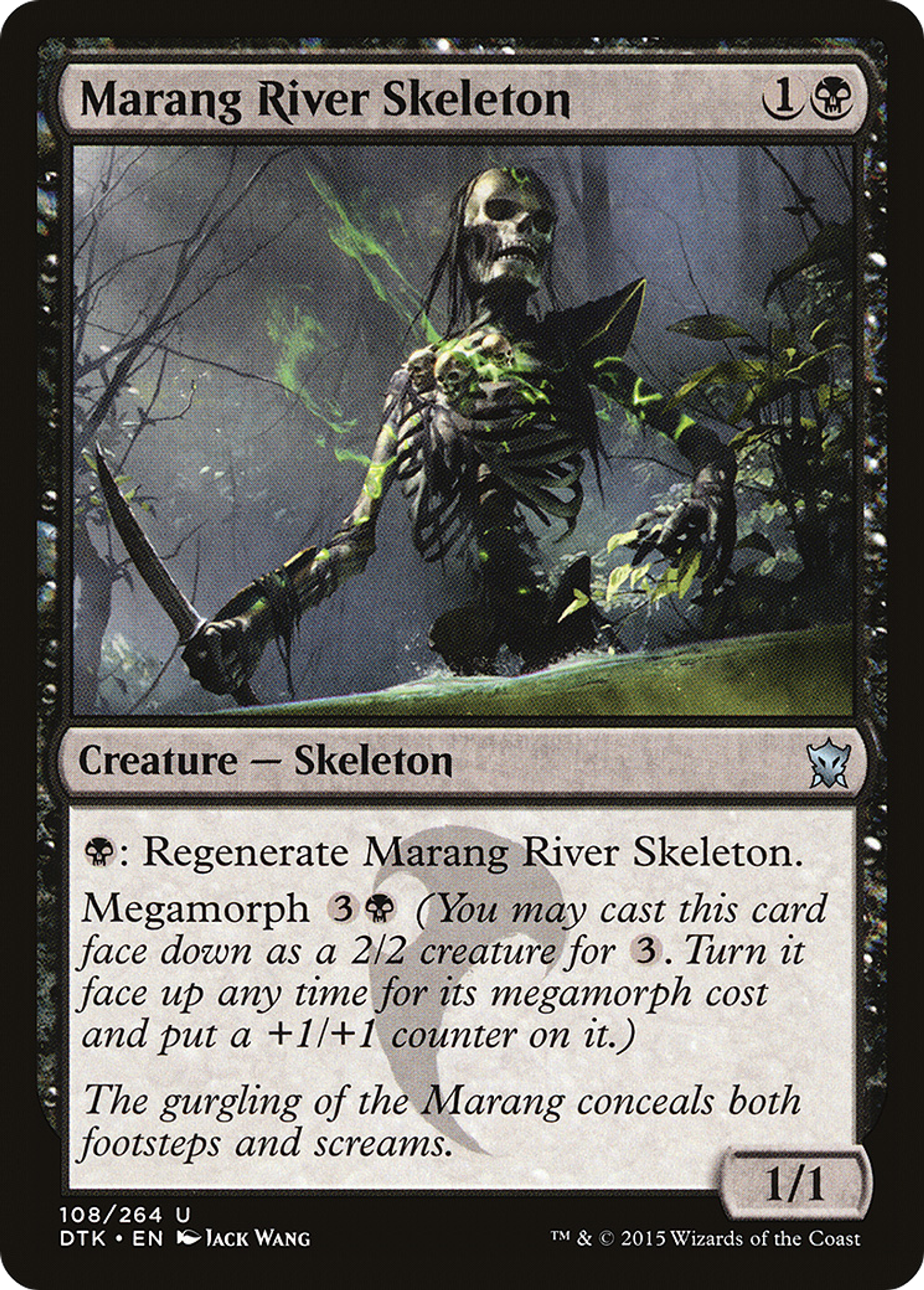 Squelette du fleuve Marang — Dragons of Tarkir — Magic: The Gathering