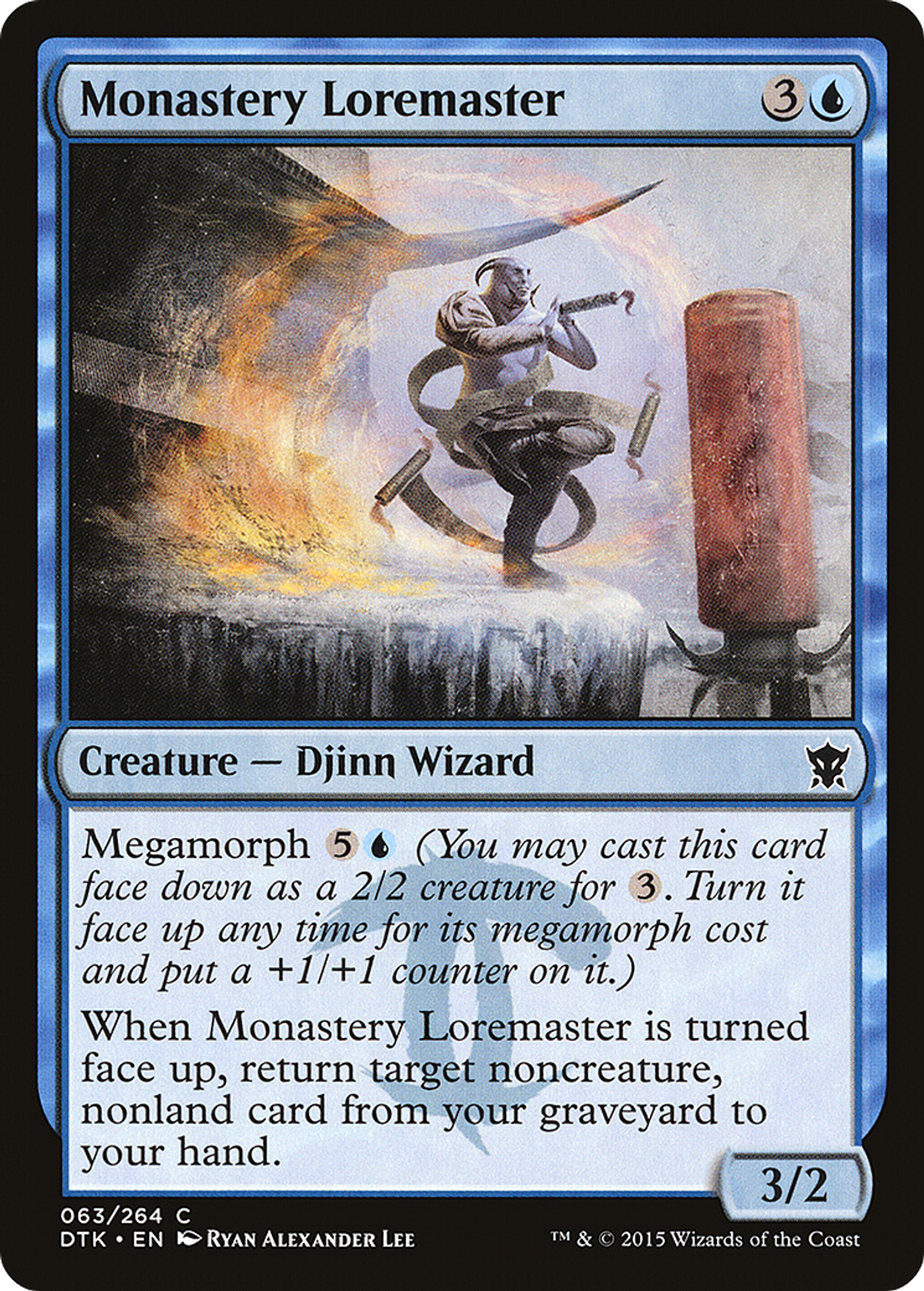 Maître docte du monastère — Dragons of Tarkir — Magic: The Gathering