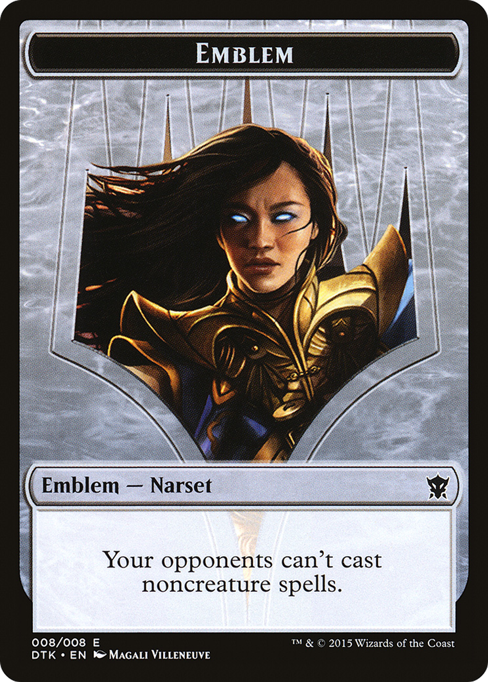Narset Transcendent Emblem — Dragons of Tarkir — Magic: The Gathering