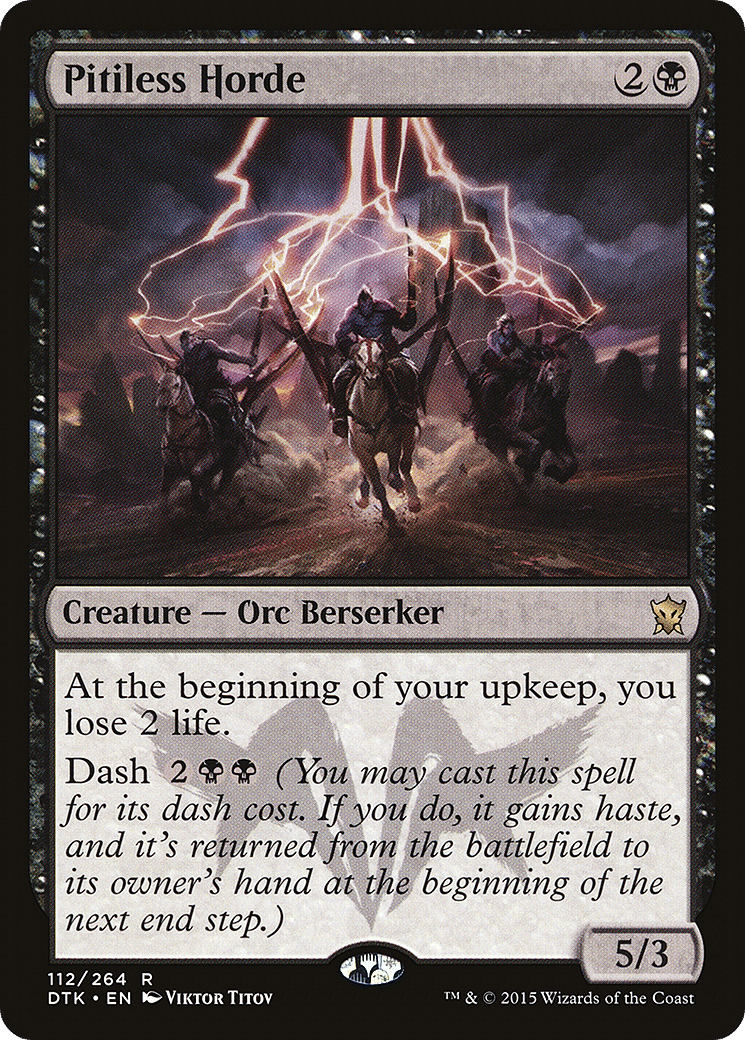Pitiless Horde — Dragons of Tarkir — Magic: The Gathering