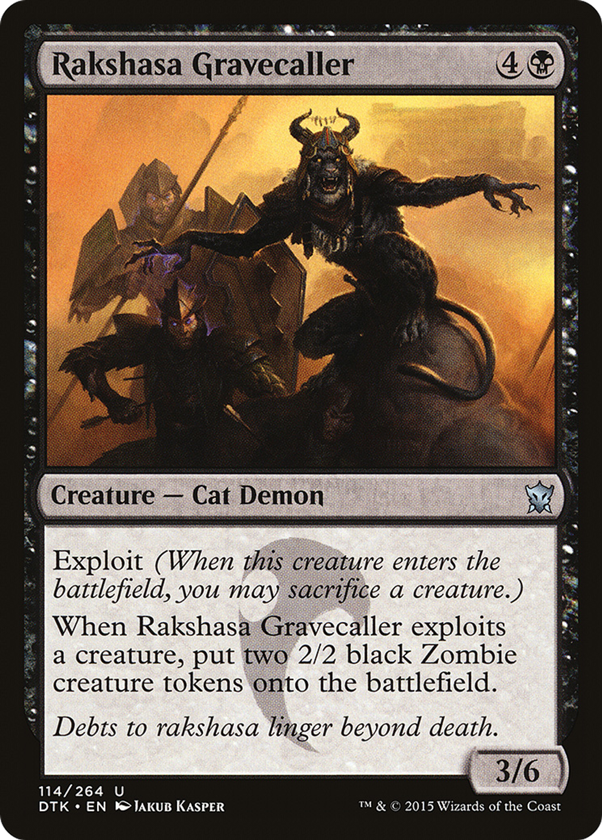 Meneuse de tombe rakshasa — Dragons of Tarkir — Magic: The Gathering