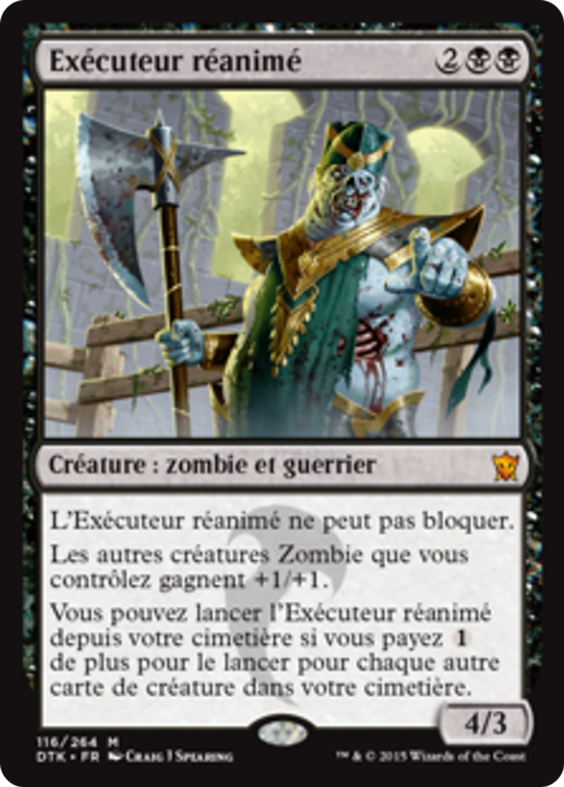 Exécuteur réanimé — Dragons of Tarkir — Magic: The Gathering
