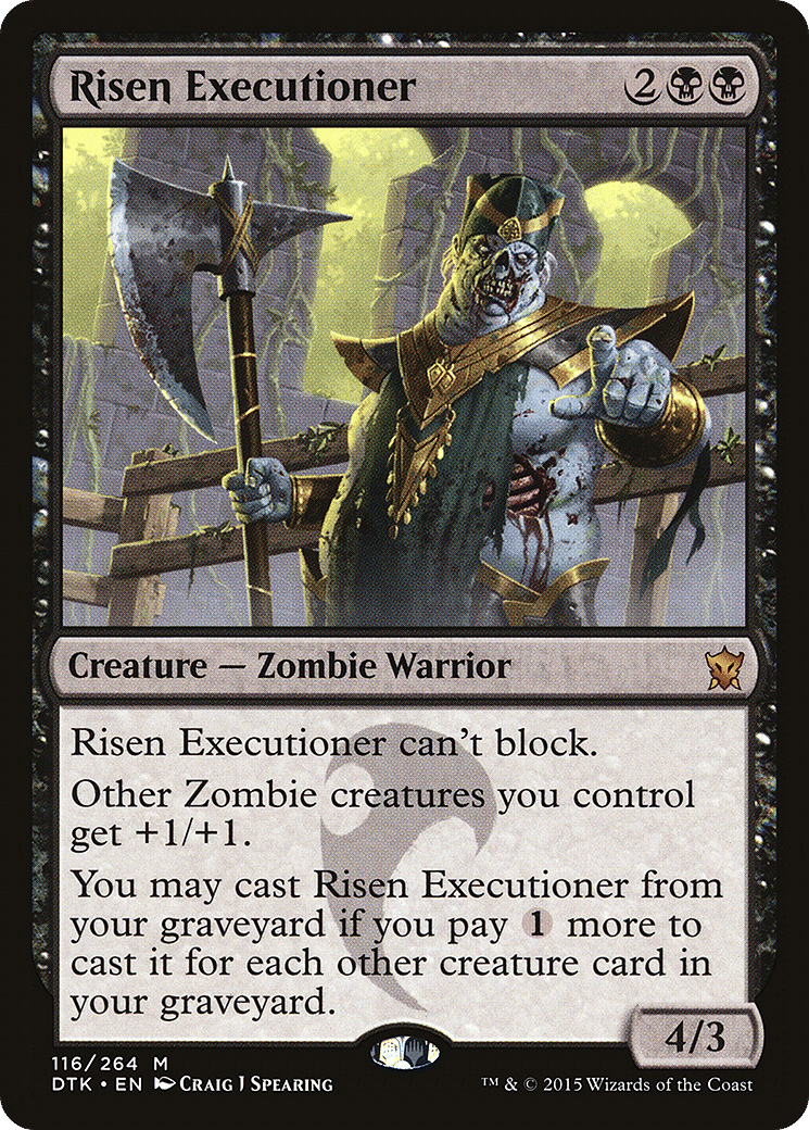 Exécuteur réanimé — Dragons of Tarkir — Magic: The Gathering