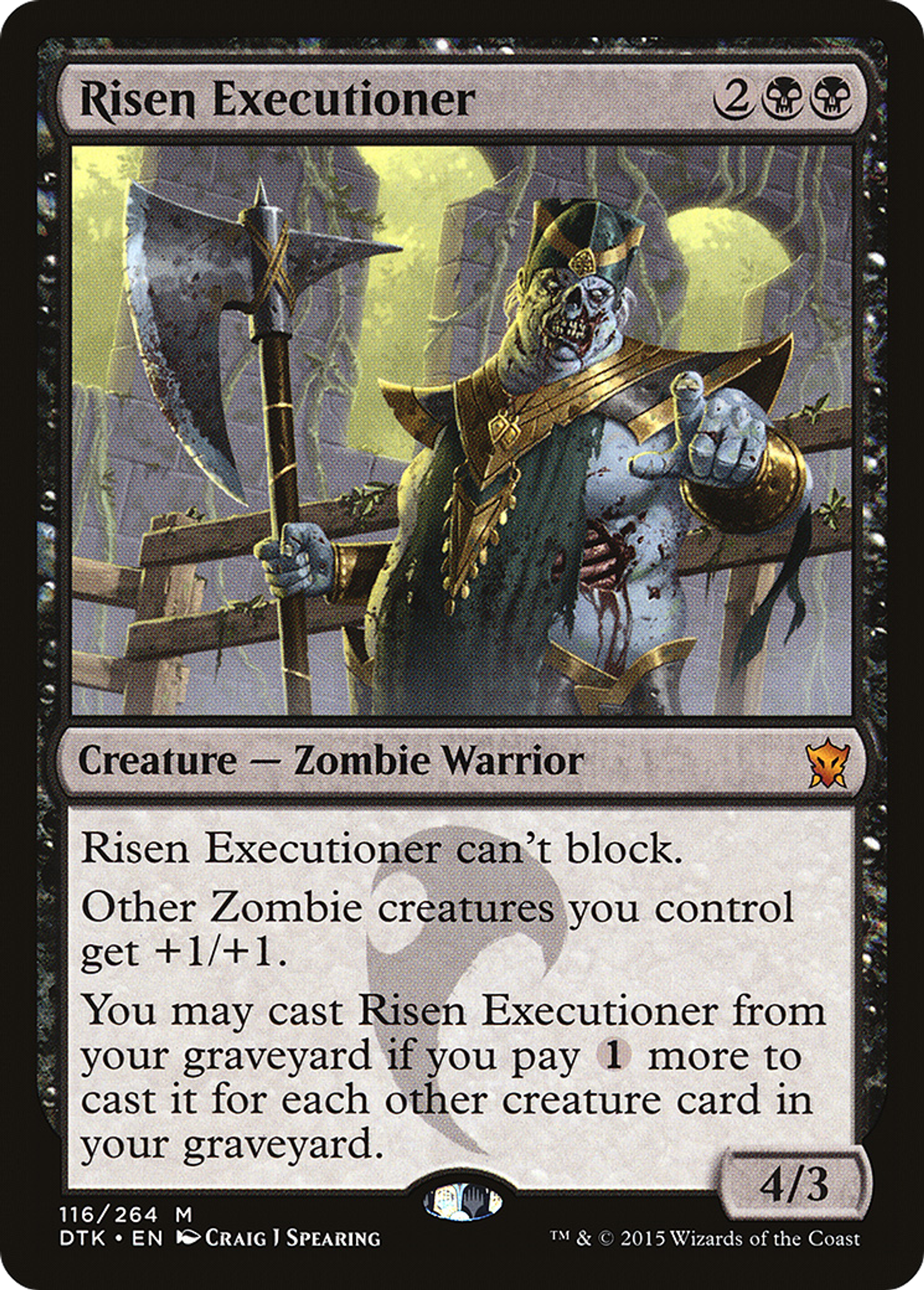 Exécuteur réanimé — Dragons of Tarkir — Magic: The Gathering