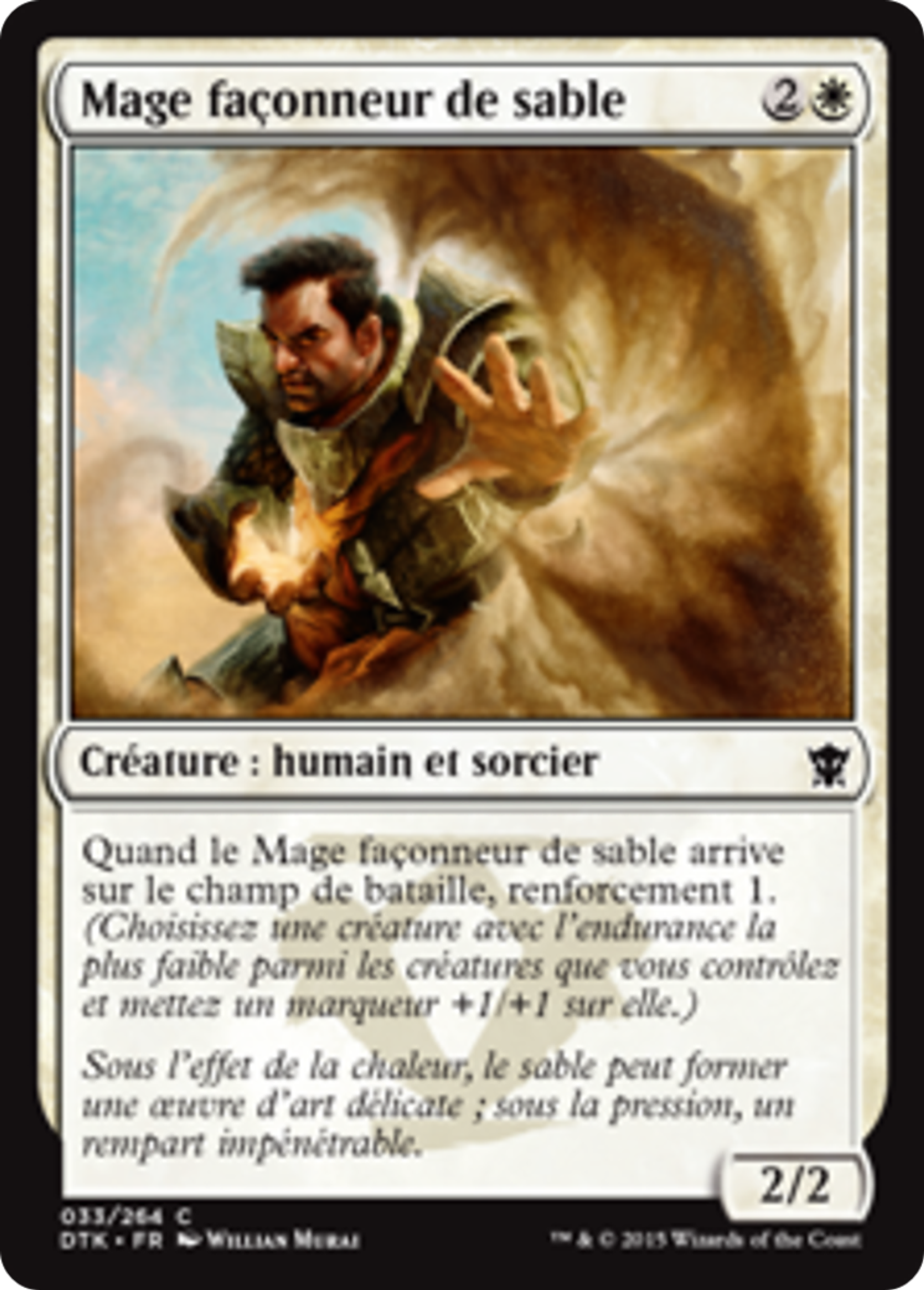 Mage façonneur de sable — Dragons of Tarkir — Magic: The Gathering