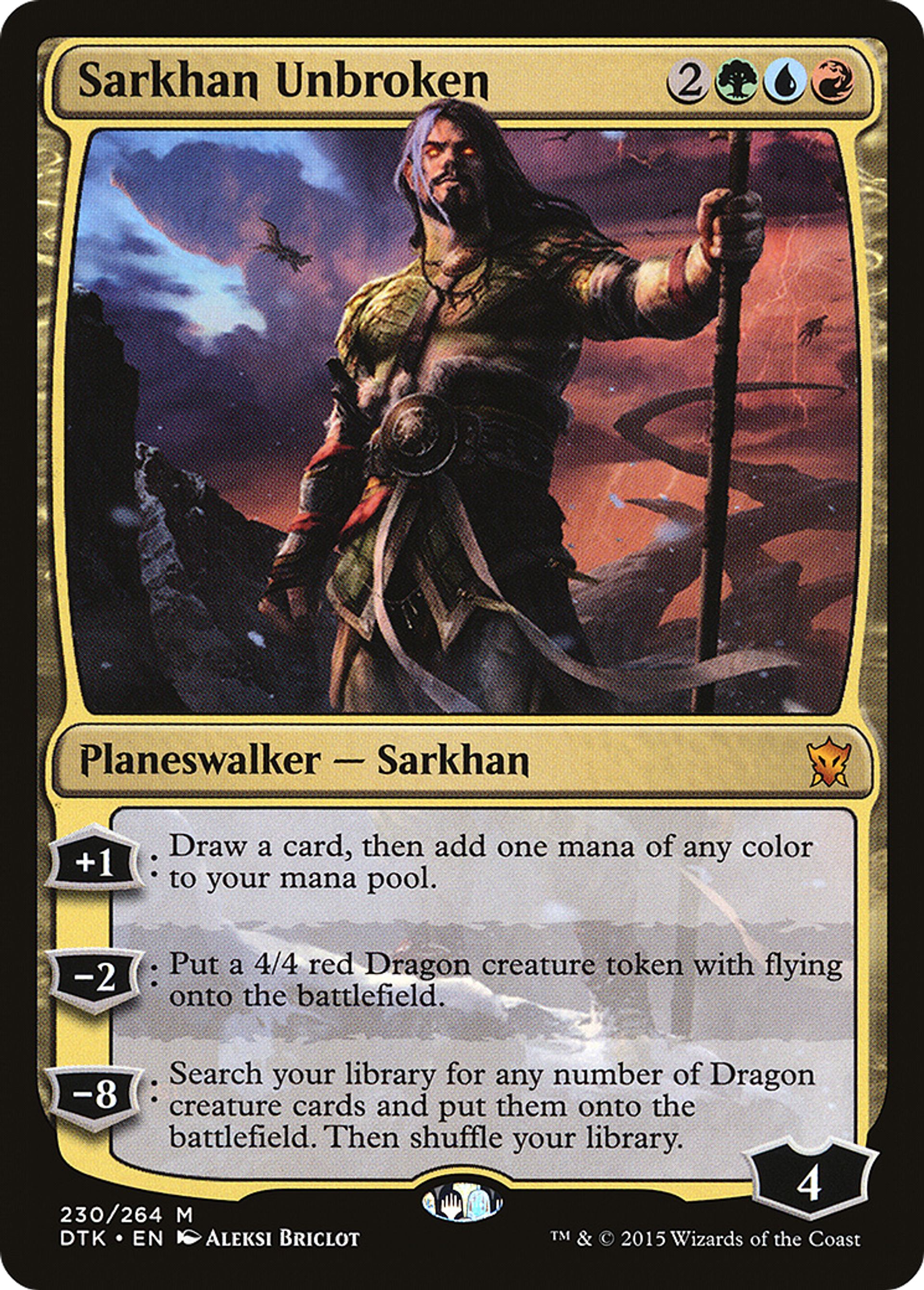 Sarkhan inaltéré — Dragons of Tarkir — Magic: The Gathering