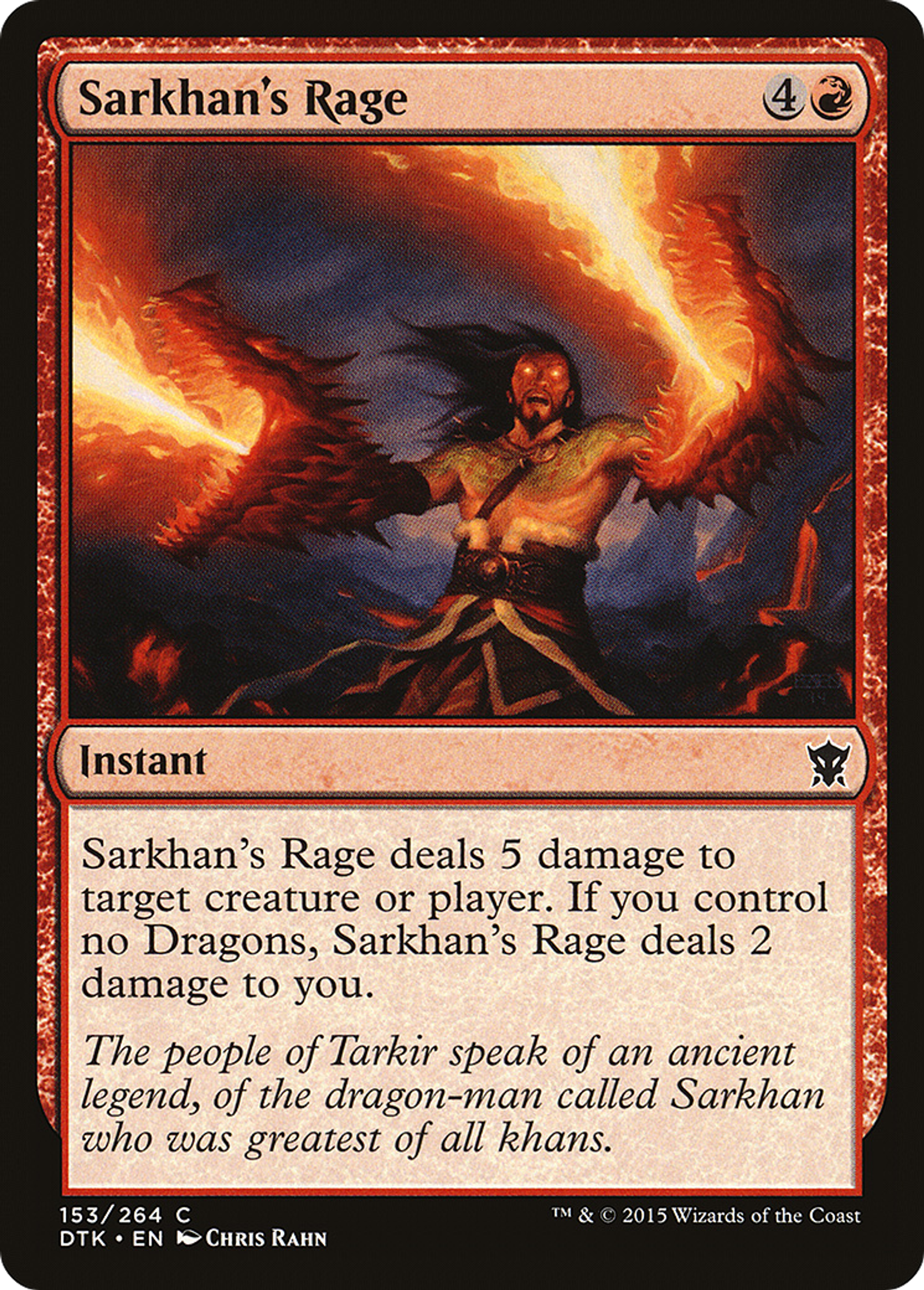 Rage de Sarkhan — Dragons of Tarkir — Magic: The Gathering