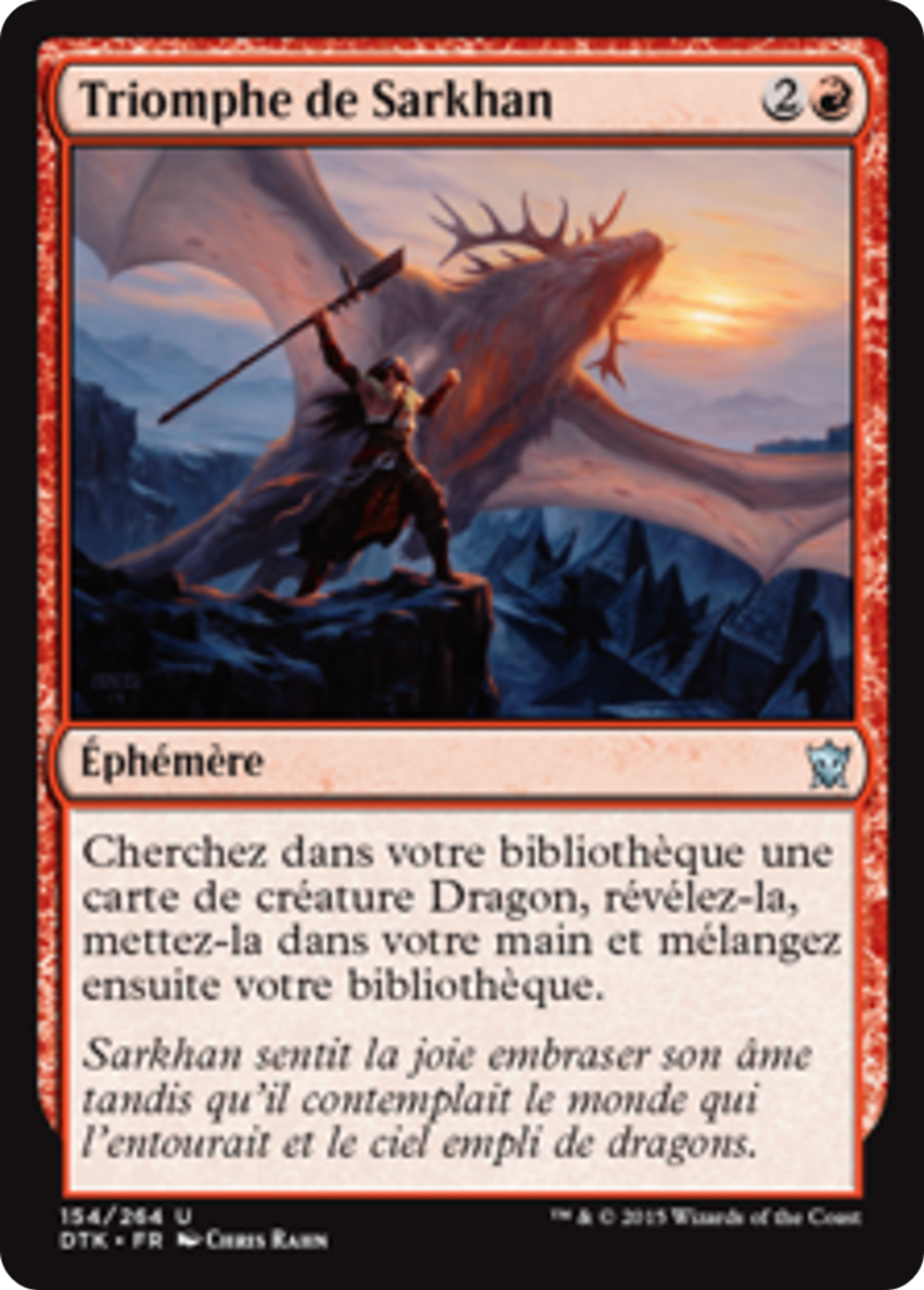 Triomphe de Sarkhan — Dragons of Tarkir — Magic: The Gathering