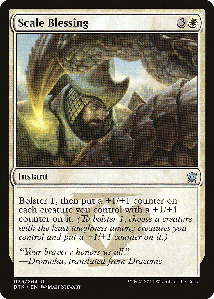 Scale Blessing — Dragons of Tarkir — Magic: The Gathering