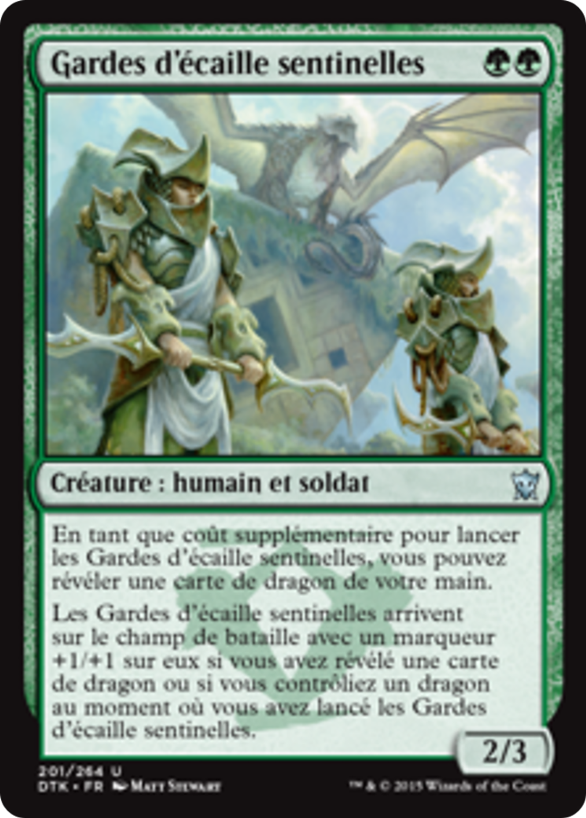 Gardes d'écaille sentinelles — Dragons of Tarkir — Magic: The Gathering