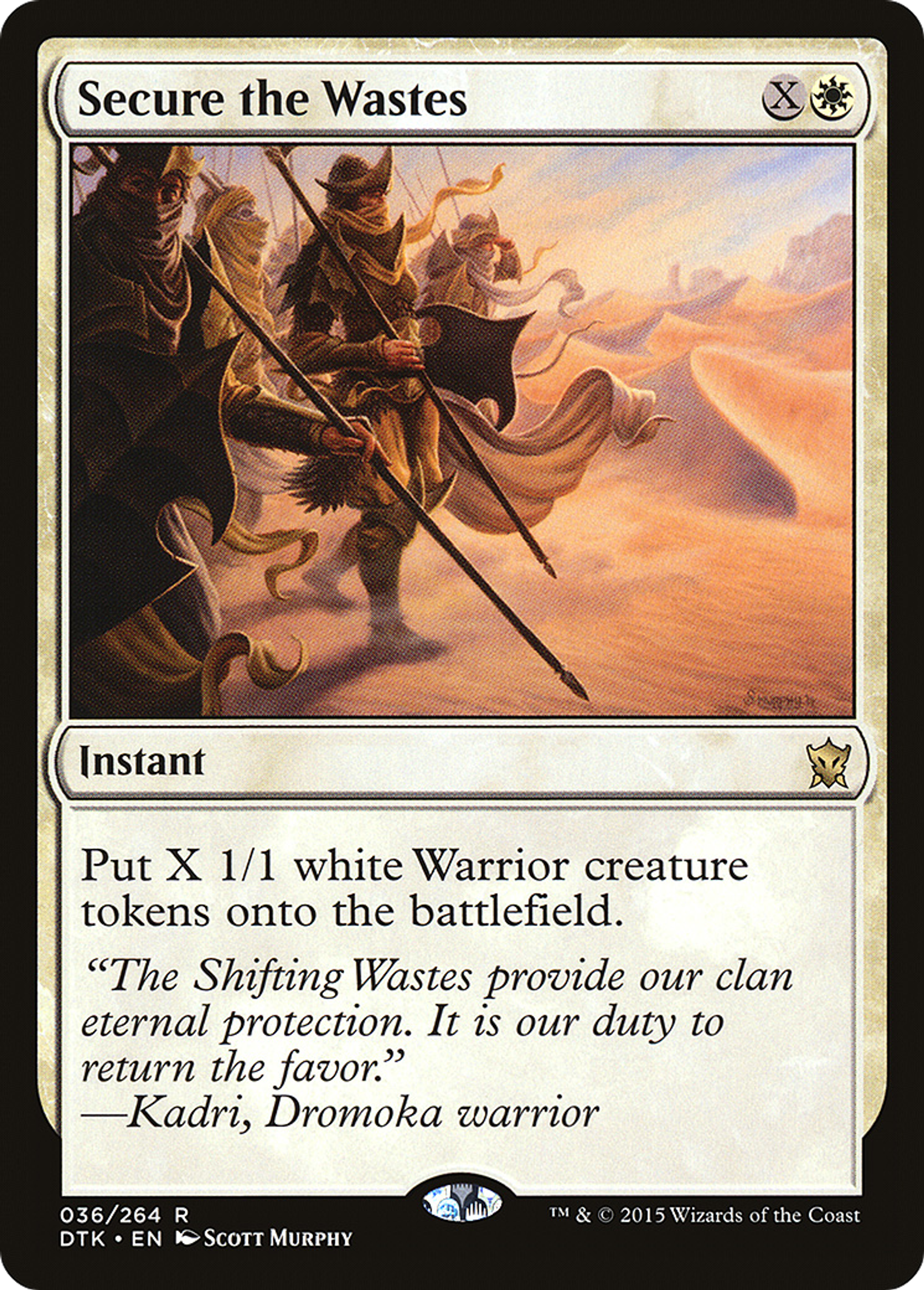 Secure the Wastes — Dragons of Tarkir — Magic: The Gathering