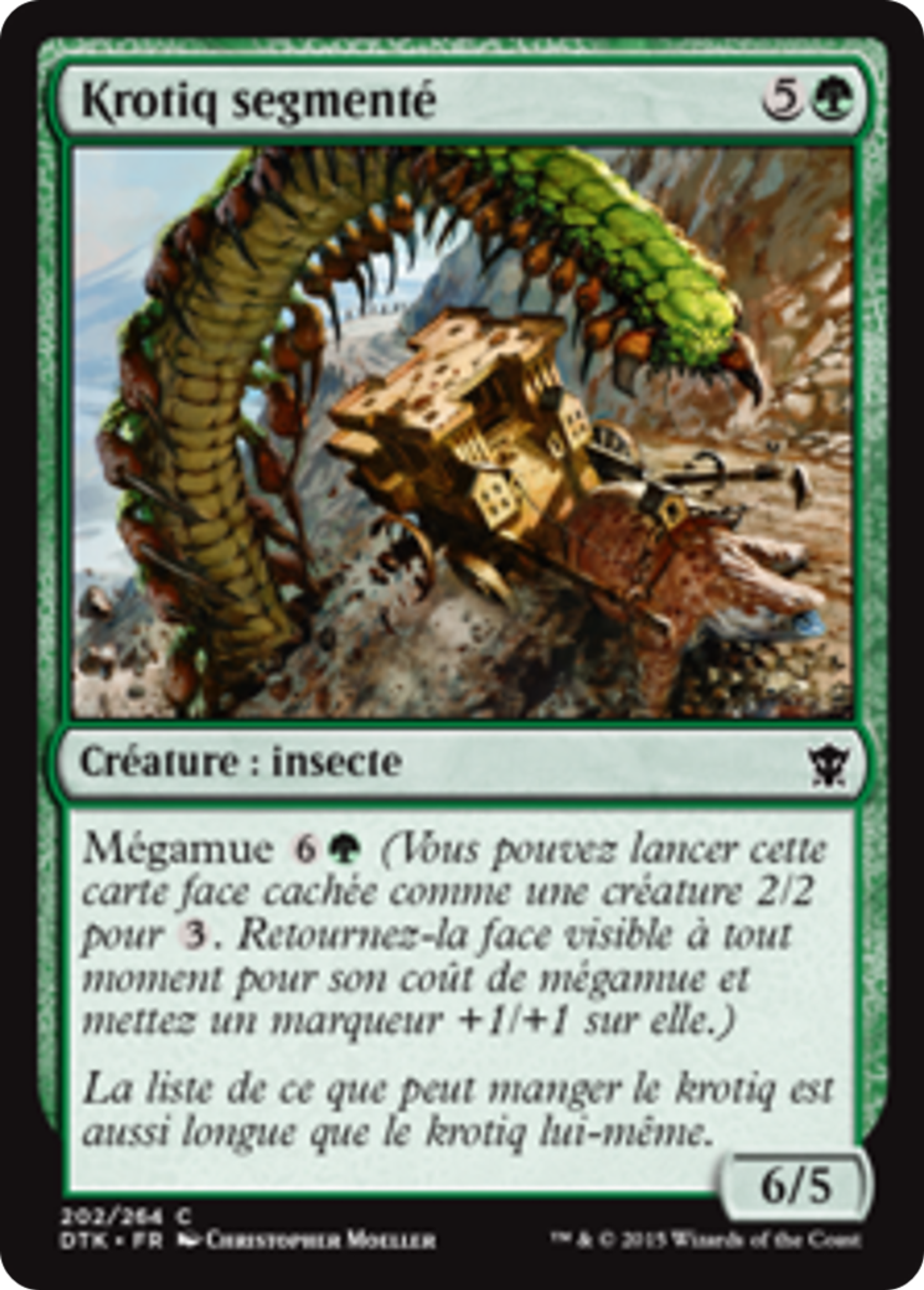 Krotiq segmenté — Dragons of Tarkir — Magic: The Gathering