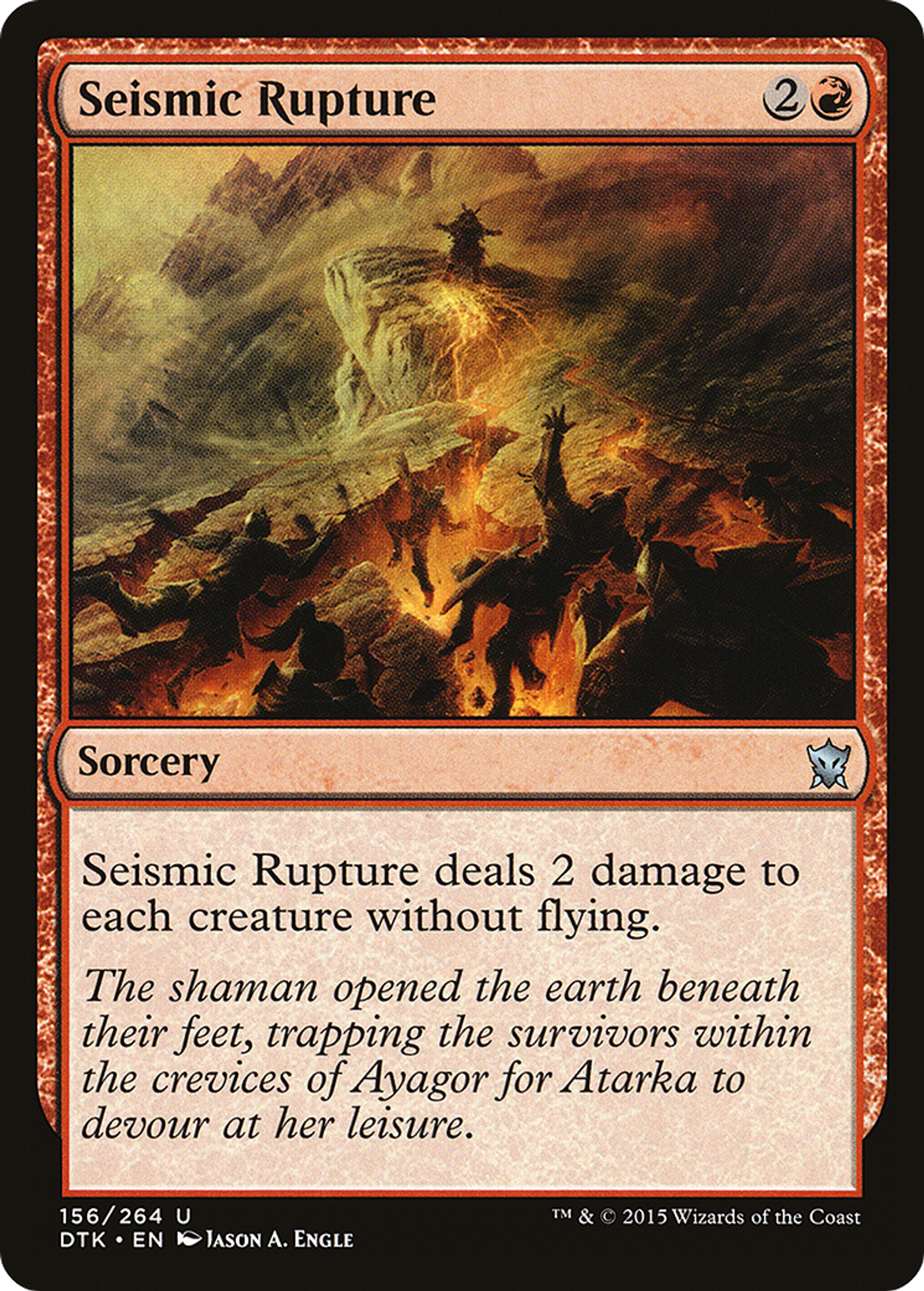 Rupture sismique — Dragons of Tarkir — Magic: The Gathering