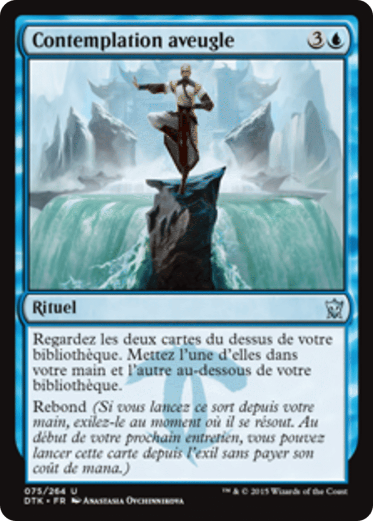 Contemplation aveugle — Dragons of Tarkir — Magic: The Gathering