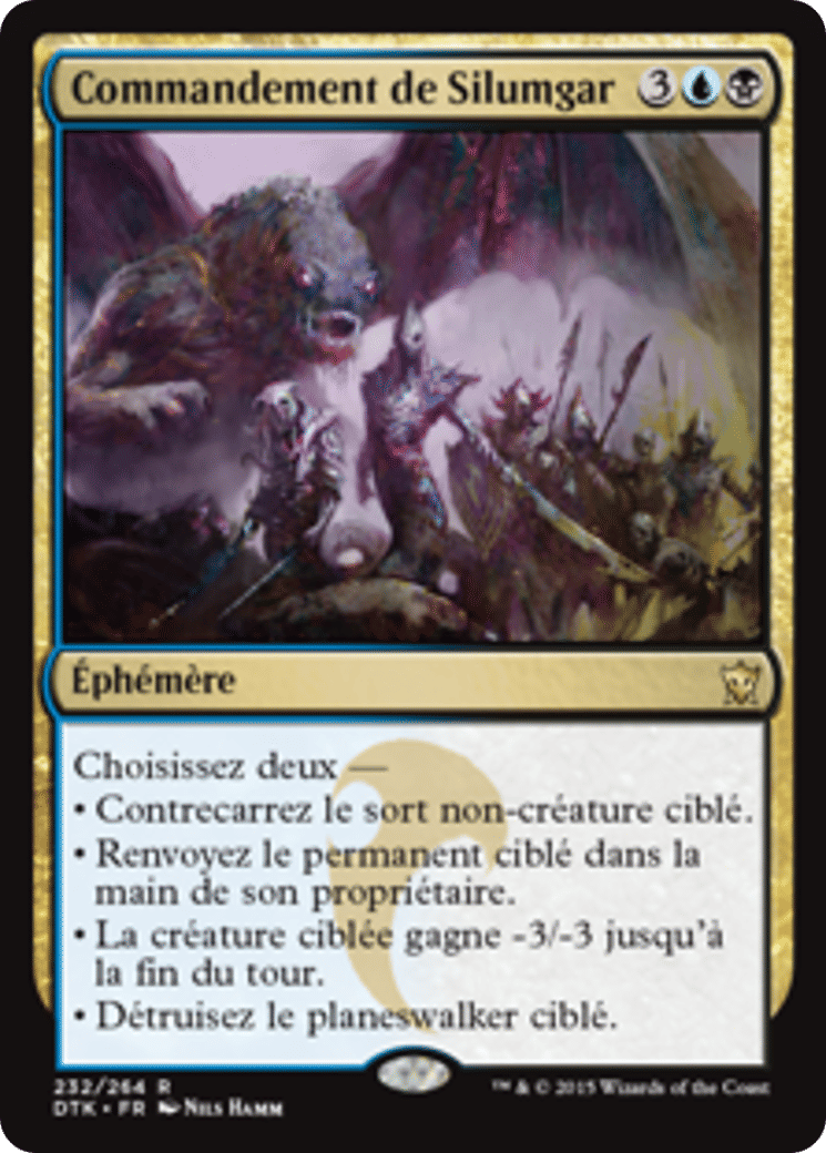 Commandement de Silumgar — Dragons of Tarkir — Magic: The Gathering