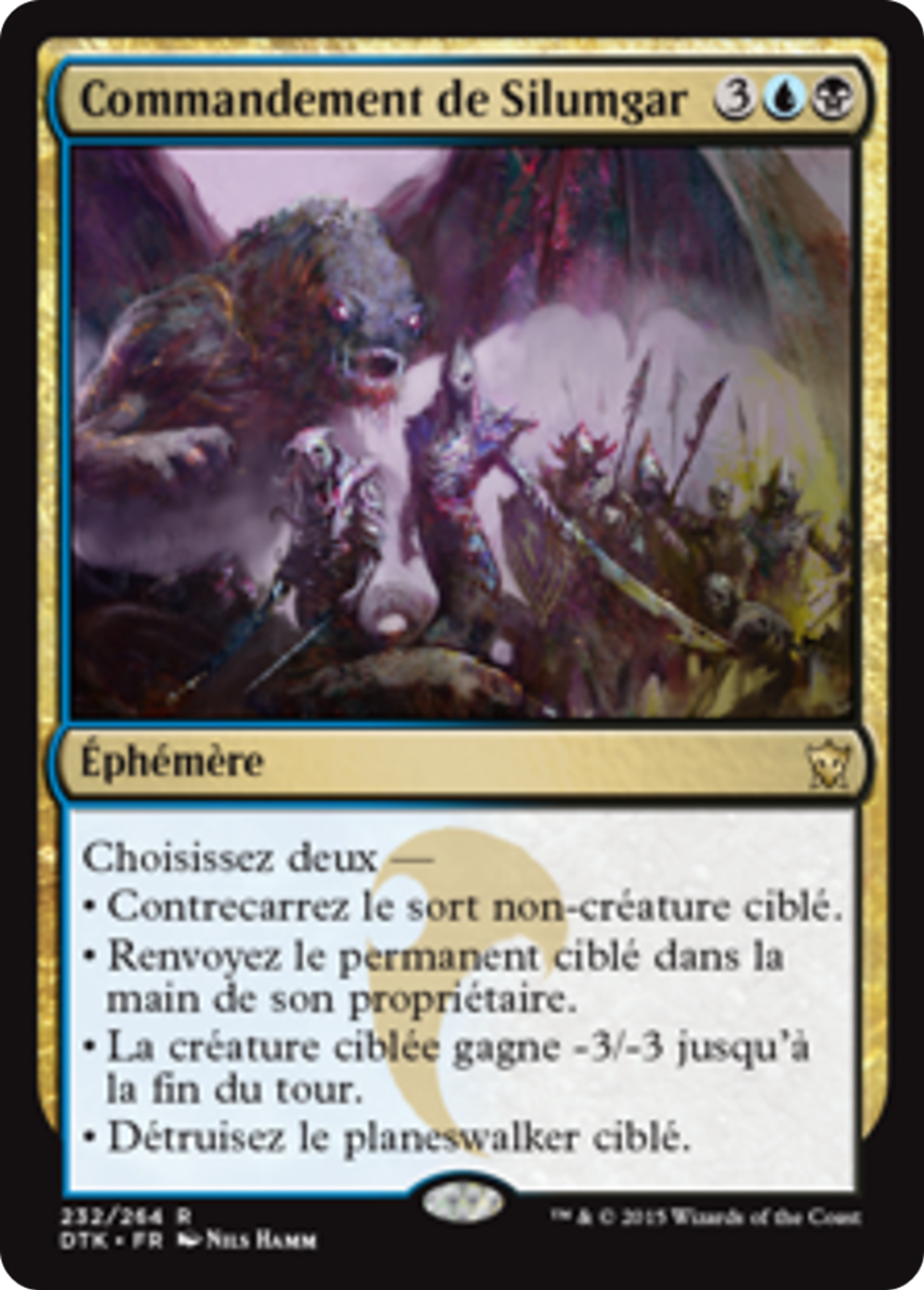 Commandement de Silumgar — Dragons of Tarkir — Magic: The Gathering