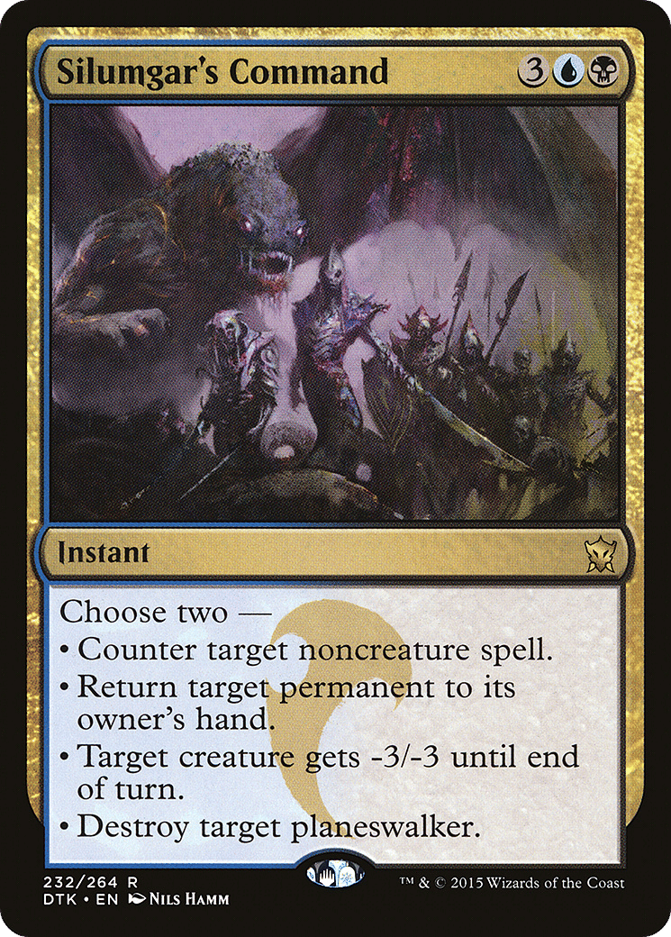 Silumgar's Command — Dragons of Tarkir — Magic: The Gathering