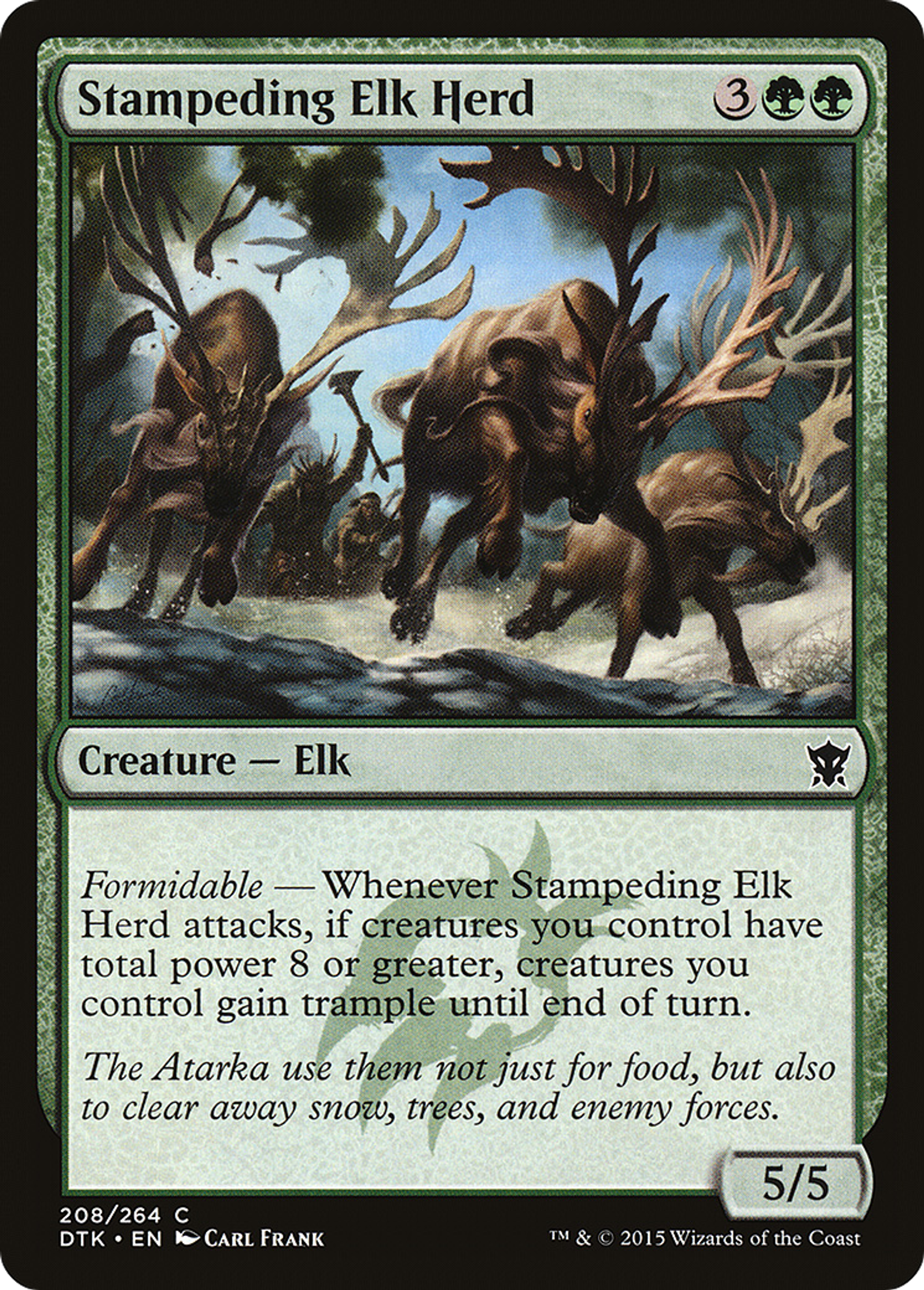 Ruée de troupeau d'élans — Dragons of Tarkir — Magic: The Gathering