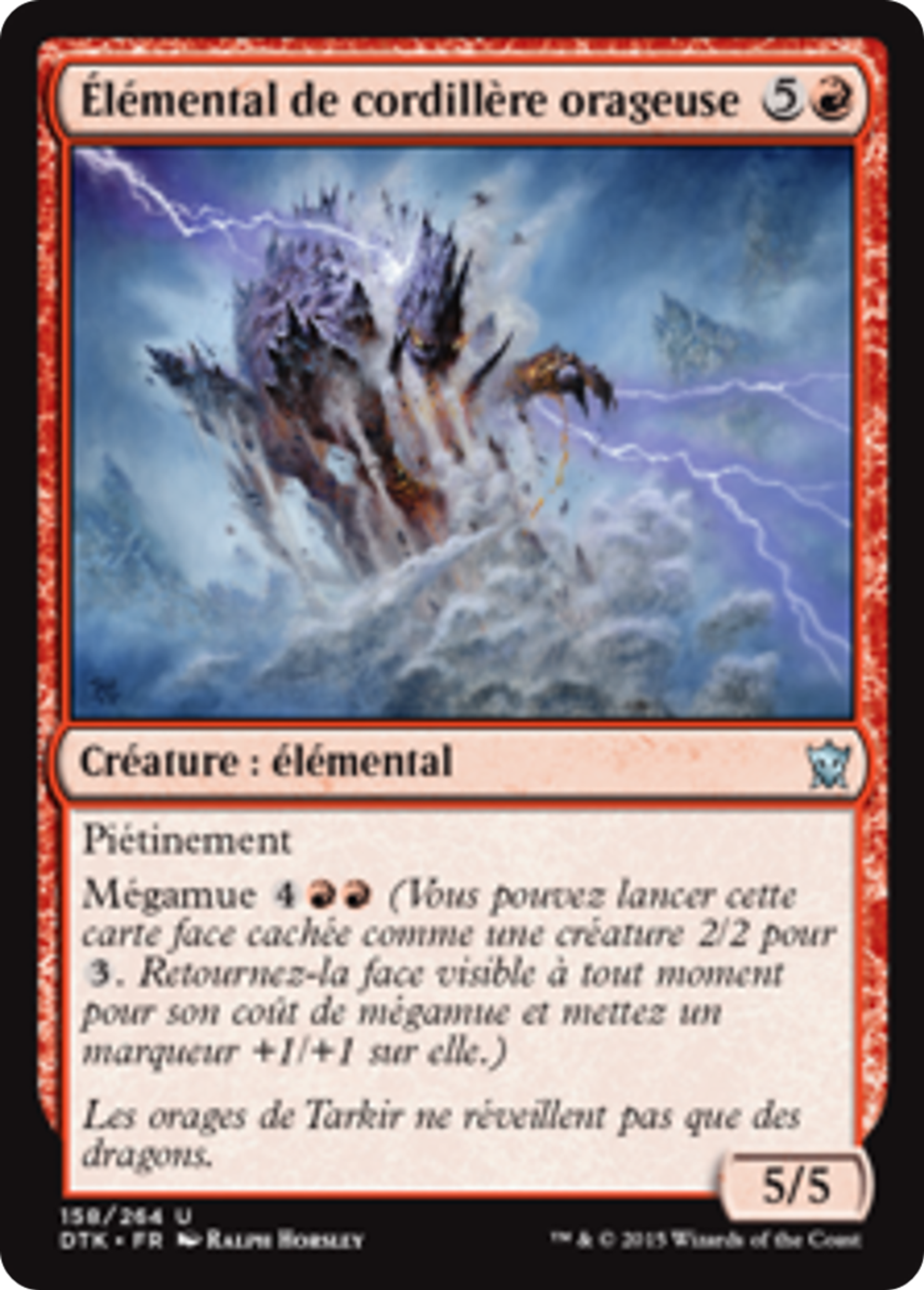 Élémental de cordillère orageuse — Dragons of Tarkir — Magic: The Gathering