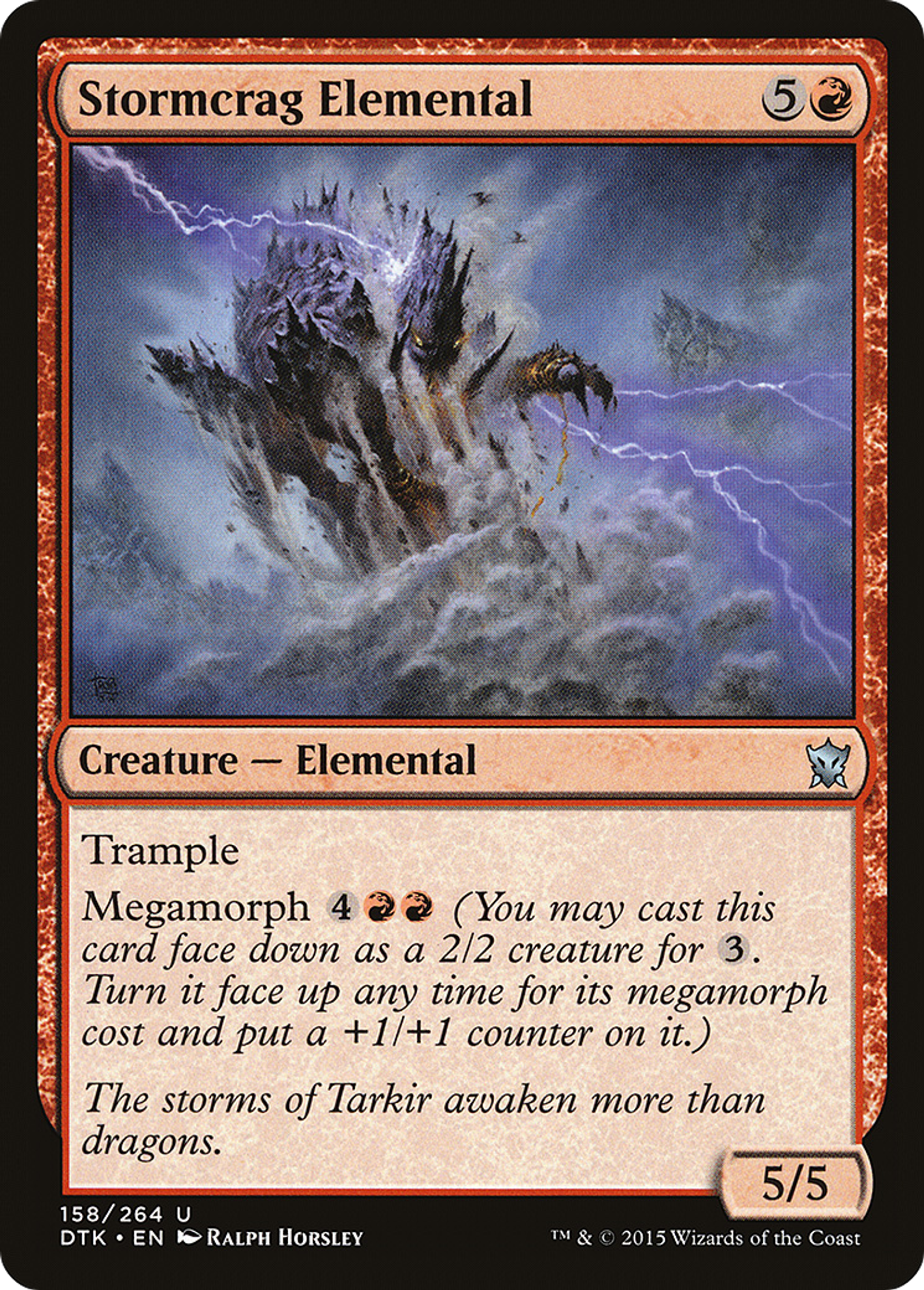Élémental de cordillère orageuse — Dragons of Tarkir — Magic: The Gathering
